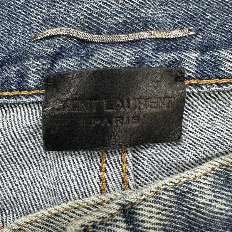 Saint Laurent Paris Saint Laurent Blue Wash Slim Fit Jeans-2506 Size US 32 / EU 48 - 3 Thumbnail