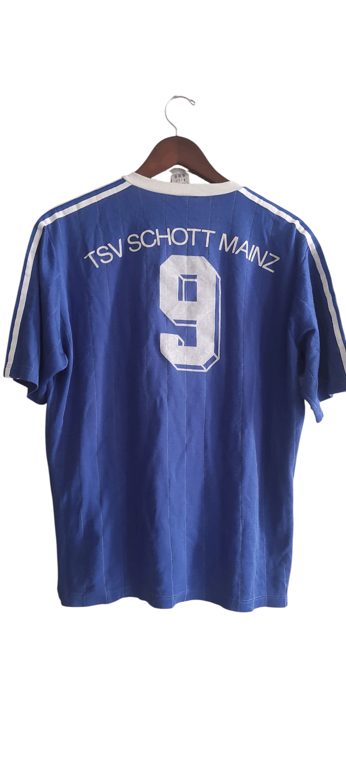 Adidas Adidas 80s Football Jersey TSV Schott Mainzt 9 T Shirt Rare Size US XL / EU 56 / 4 - 7 Thumbnail