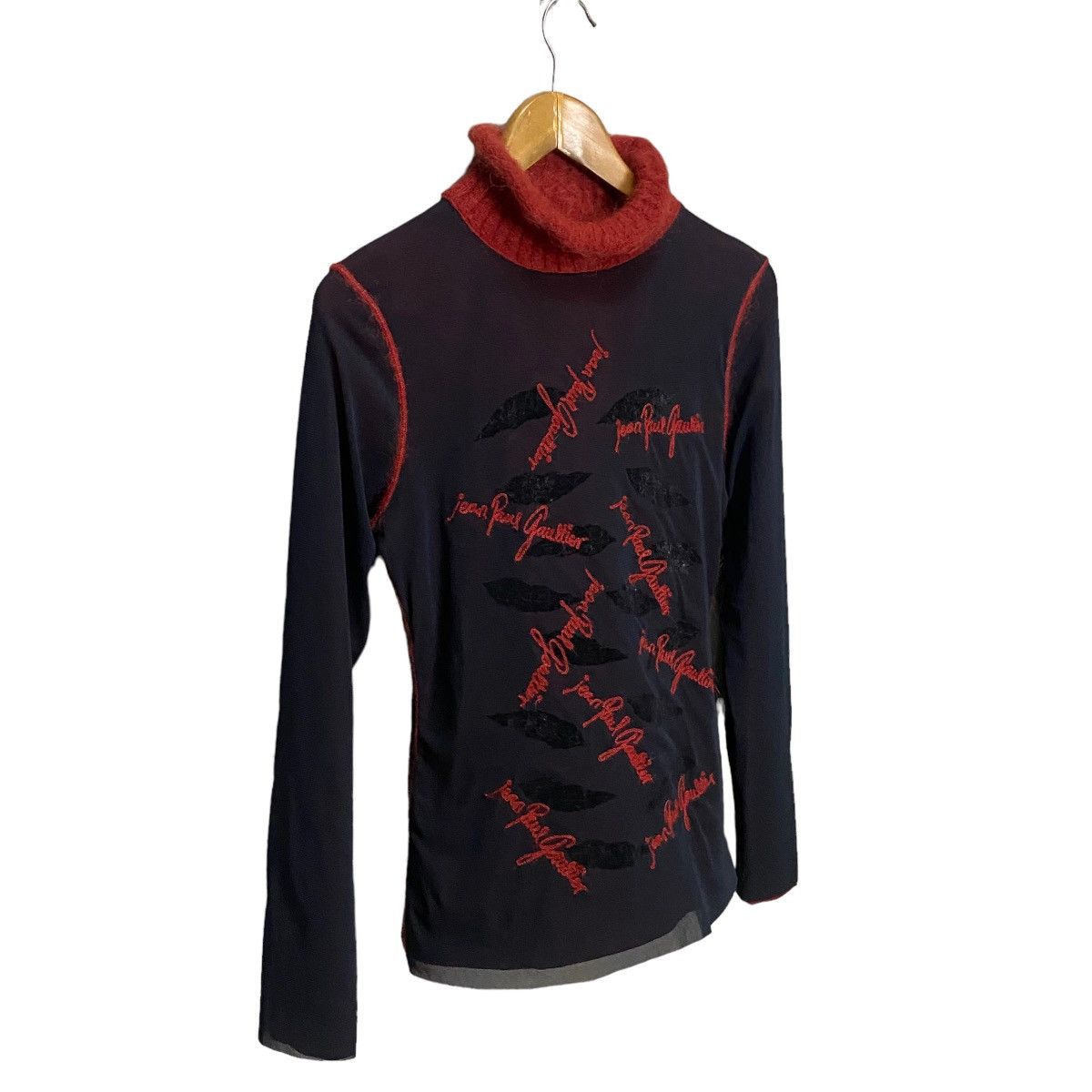 Designer × Jean Paul Gaultier Jean Paul GAULTIER FEMME Logo Embroidery Layered Mesh Top Size S / US 4 / IT 40 - 2 Thumbnail