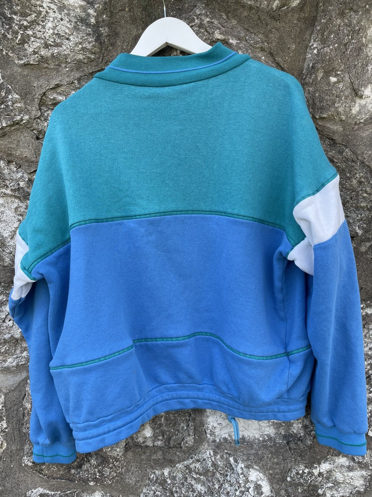 Adidas × Vintage Vintage 80s Adidas 1/4 Zip Sweatshirt M/L Size US M / EU 48-50 / 2 - 2 Thumbnail