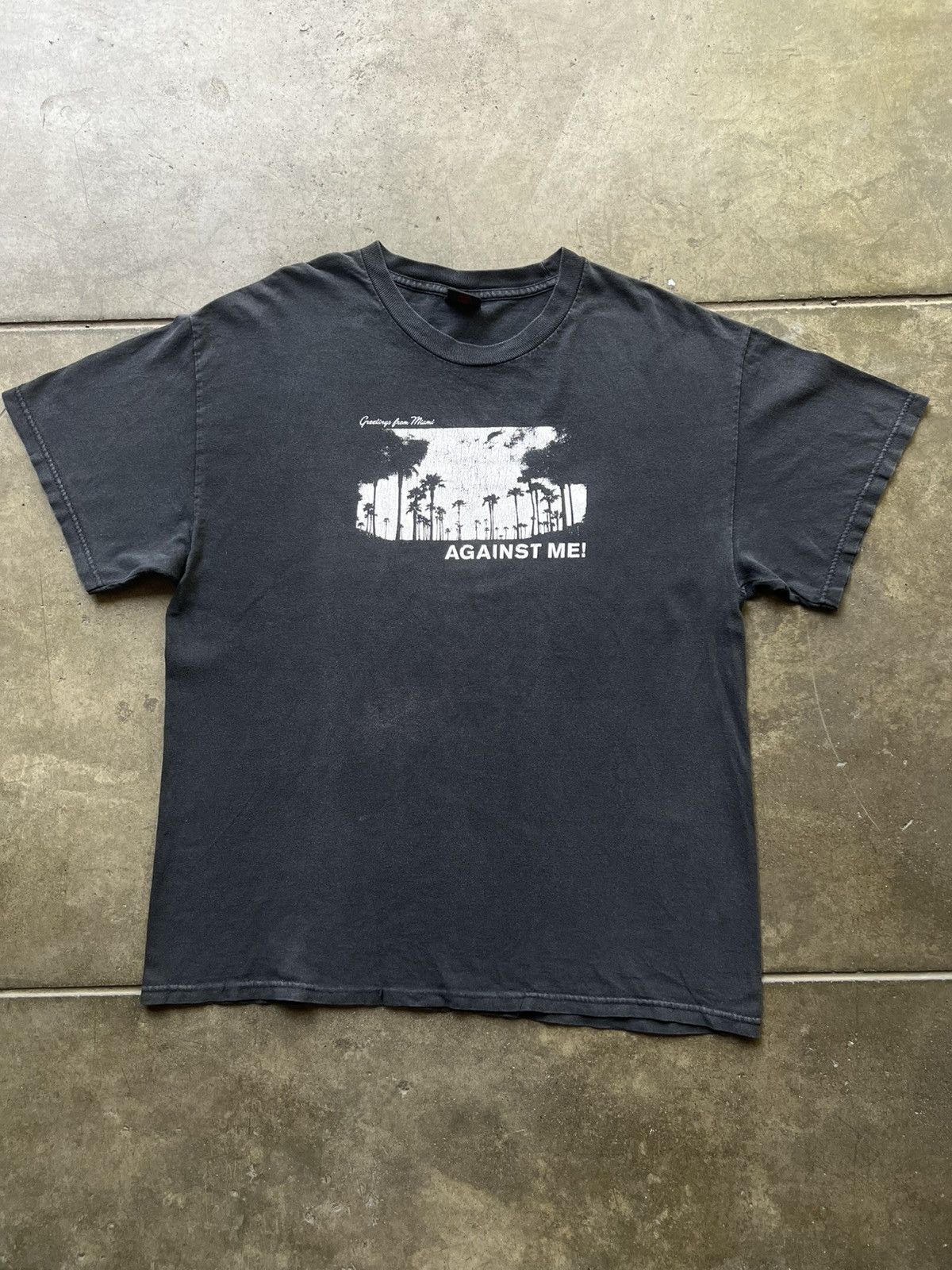 Vintage VTG ‘00s Y2K Against Me! Band Tee Shirt Miami Punk Nirvana Size US L / EU 52-54 / 3 - 2 Thumbnail