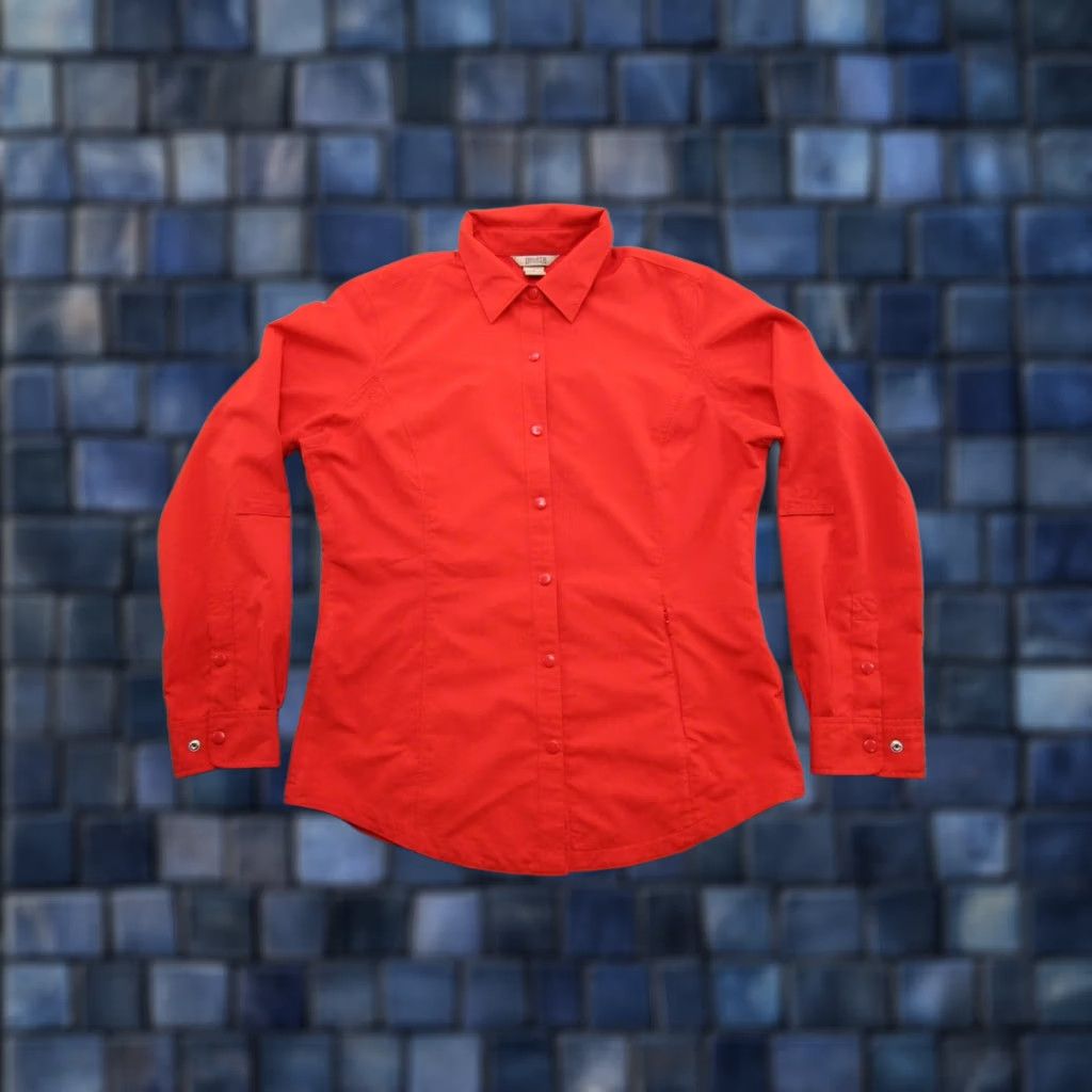 Vintage Duluth Women's Orange Coolplus Snap Outdoor Hiking Gardening Size S Shirt Amazing Breathable Pockets Quick Dry Size S / US 4 / IT 40 - 1 Thumbnail