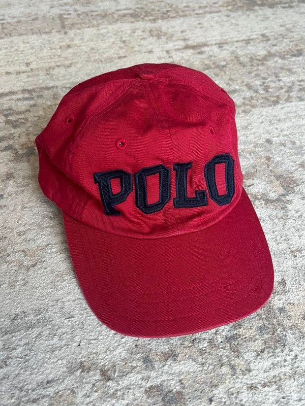 Polo Ralph Lauren Polo Ralph Lauren One Size Spell Out Red Navy Black Cap Hat Size ONE SIZE - 1 Thumbnail