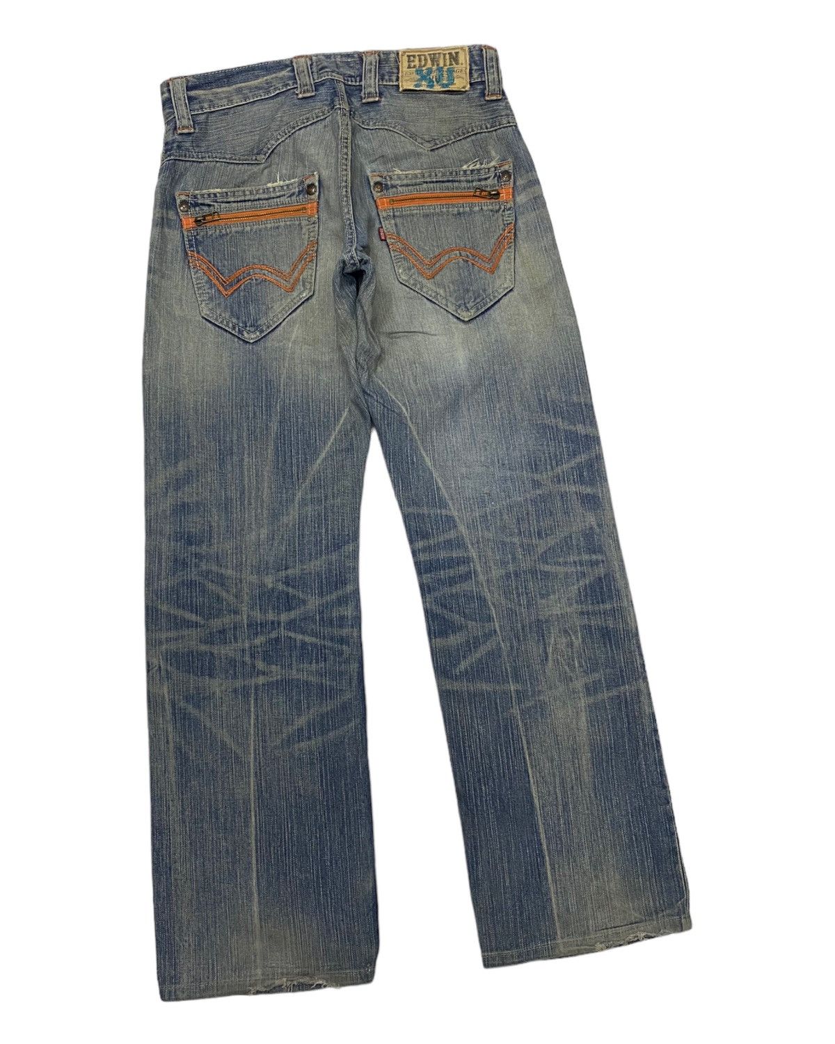 If Six Was Nine 🔥VINTAGE EDWIN BAGGY JEANS DISTRESSED DENIM RARE LGB STYLE Size US 32 / EU 48 - 4 Thumbnail