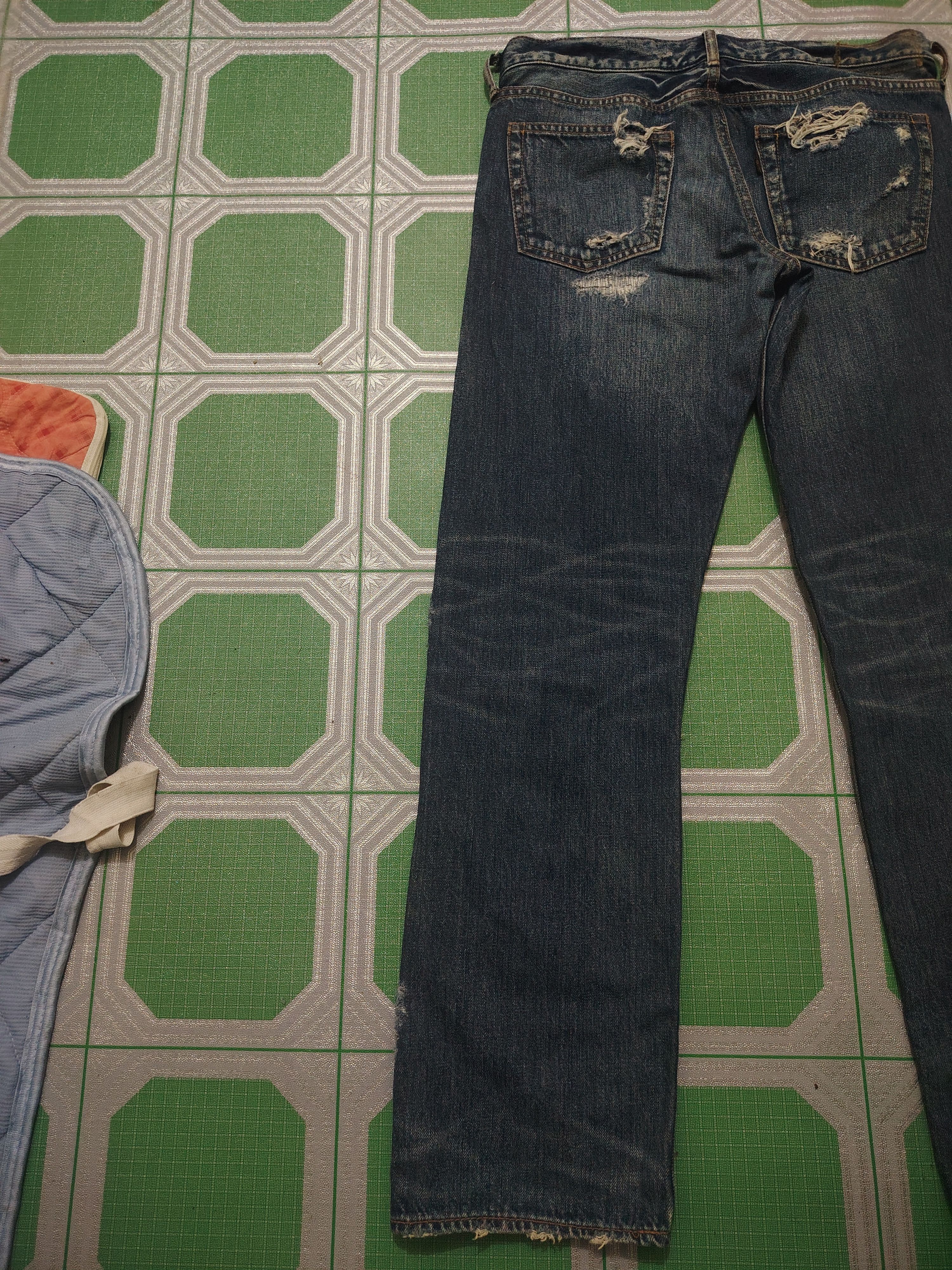 GOA Rare!!! Genuine Vintage Goa Distressed Jeans Selvedge denim Size US 30 / EU 46 - 20 Thumbnail