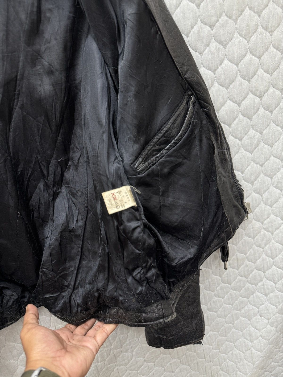 Genuine Leather 🔥🔥🔥ARCHIVE VINTAGE GRENADIERS DOUBLE COLLAR LEATHER JACKET Size US M / EU 48-50 / 2 - 13 Thumbnail
