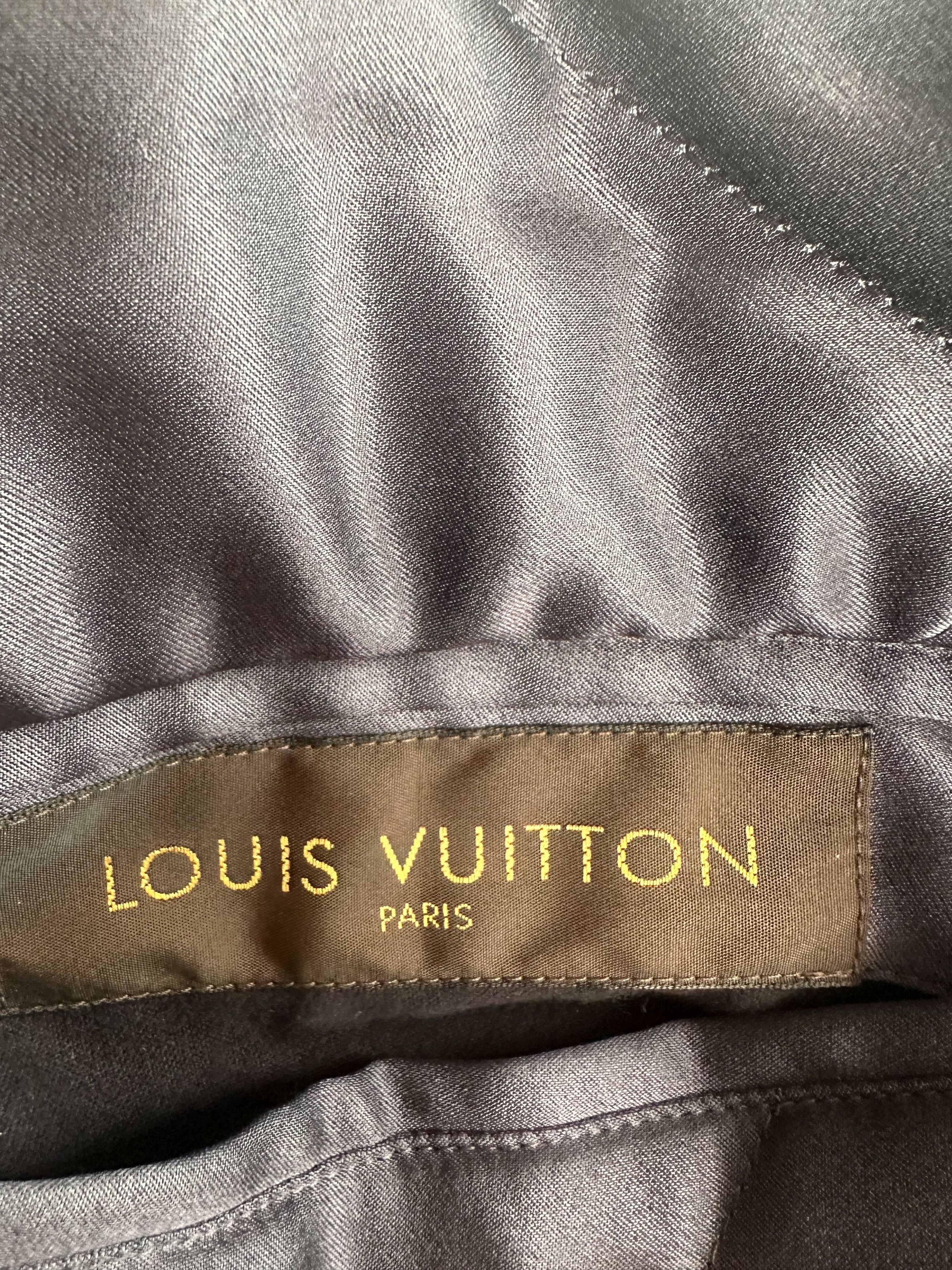 Louis Vuitton Louis Vuitton Navy Embroidered Reversible Bomber Jacket Size US XXL / EU 58 / 5 - 6 Thumbnail