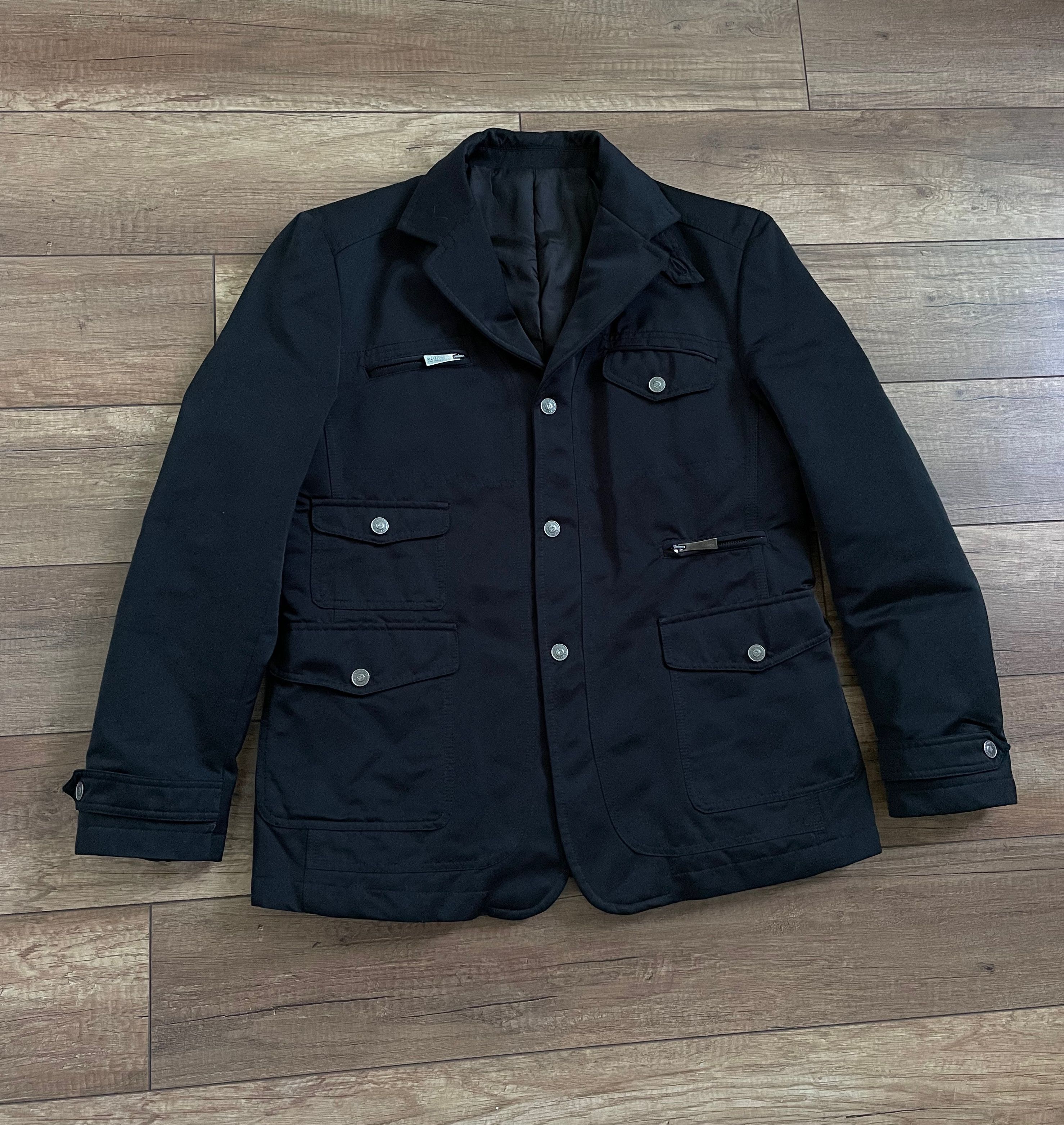 Versace Versace Jeans Black Insulated Coat Blazer Jacket Size US L / EU 52-54 / 3 - 1 Thumbnail