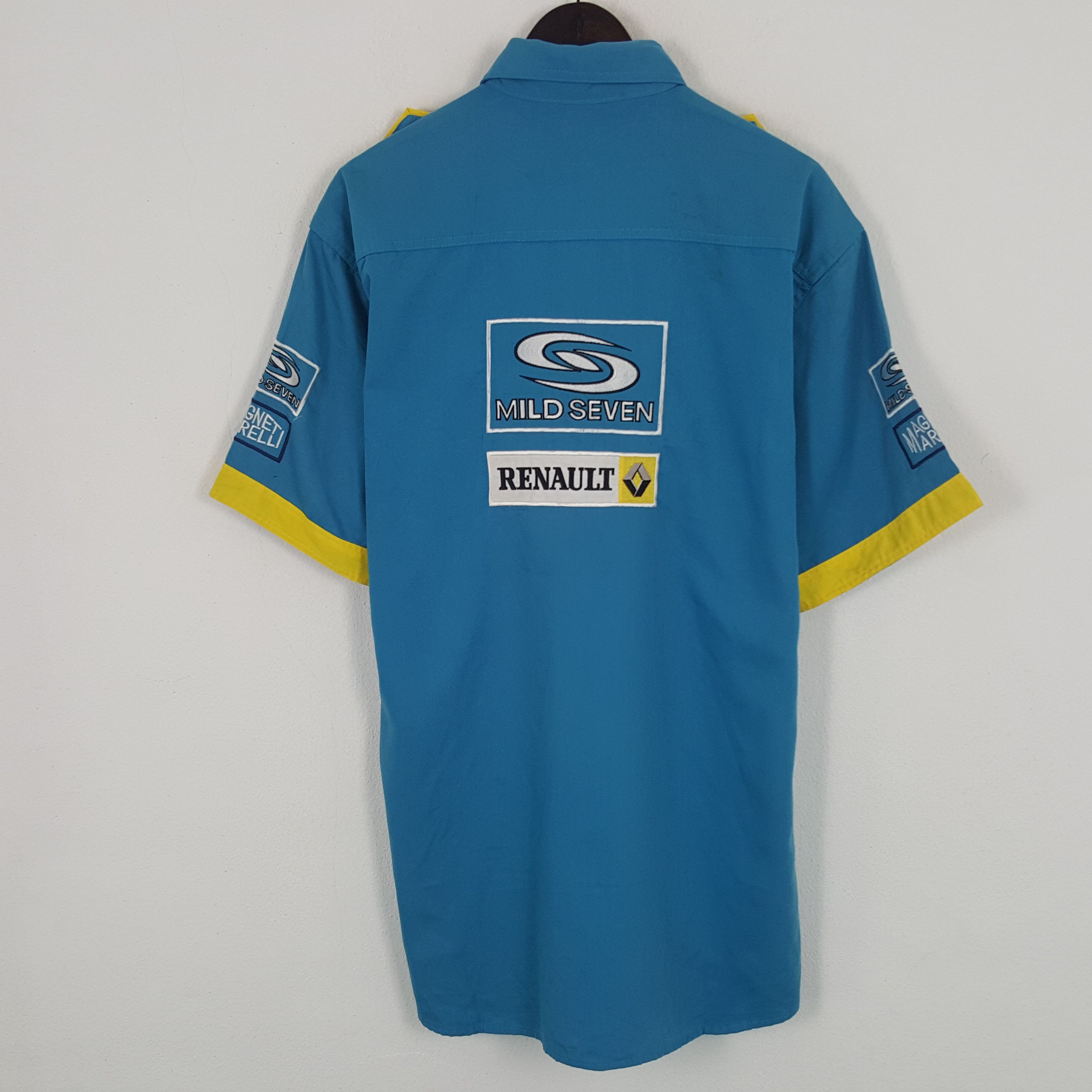 Vintage Vintage Mild Seven Renault Racing Worker Button Up Shirt Size US XL / EU 56 / 4 - 1 Thumbnail