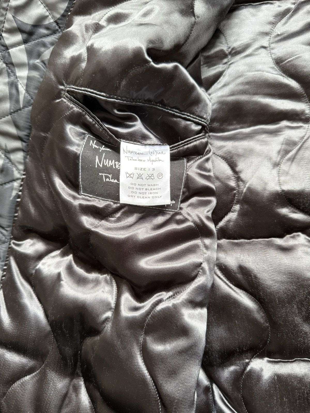 Number (N)ine Number (N)ine “Give Peace a Chance” Tribal Bomber Size US M / EU 48-50 / 2 - 5 Thumbnail