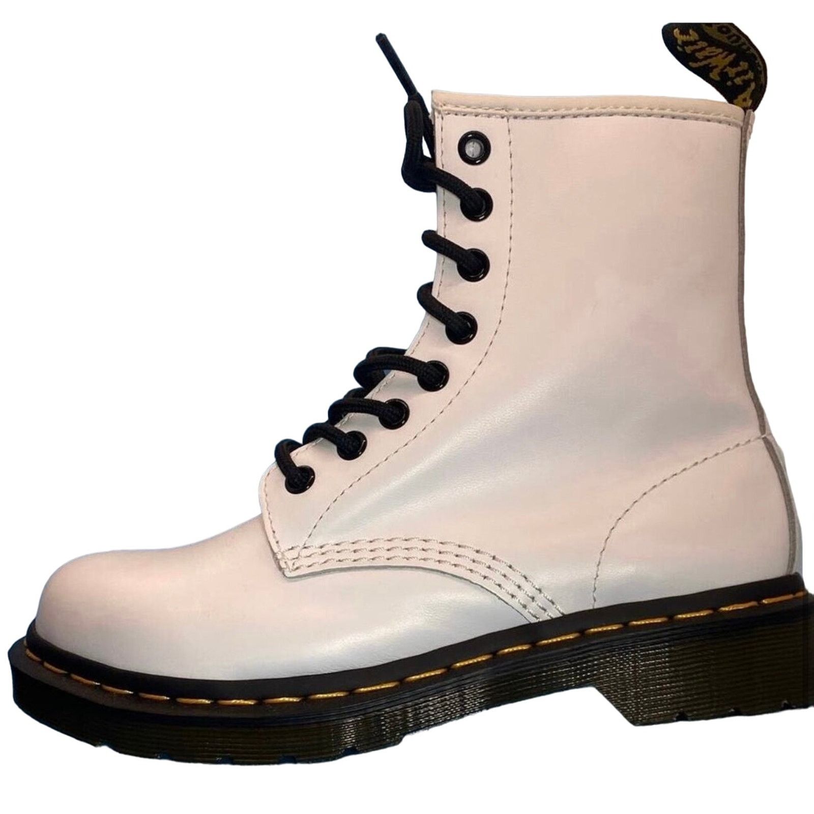 Dr. Martens Dr. Martens 1460 LEATHER BOOTS white women sz 6 men sz 5 Size US 6 / IT 36 - 3 Thumbnail