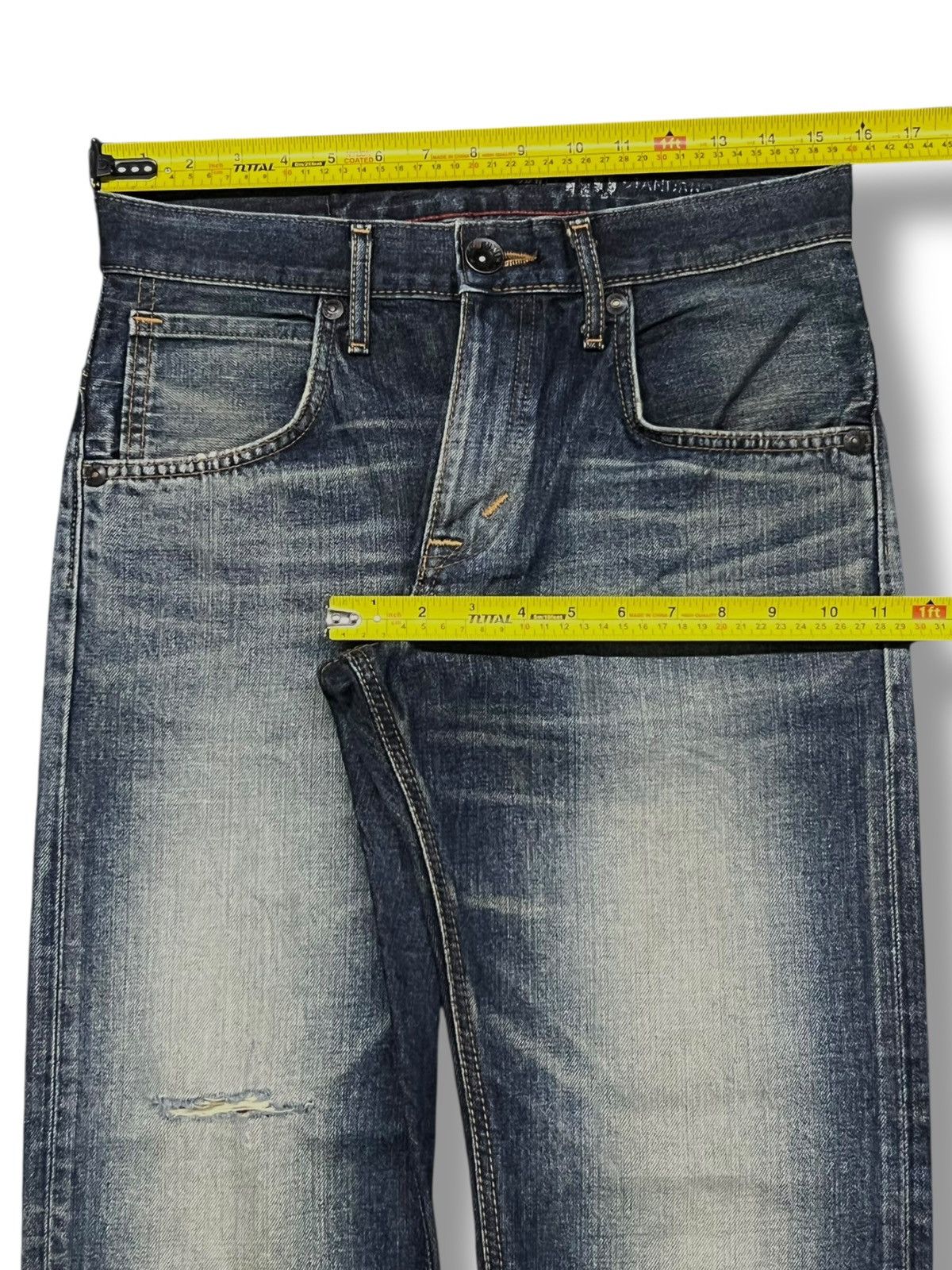 Edwin Edwin 403 Exclusive Vintage Japan - Faded, Distressed Denim Size US 31 - 20 Thumbnail