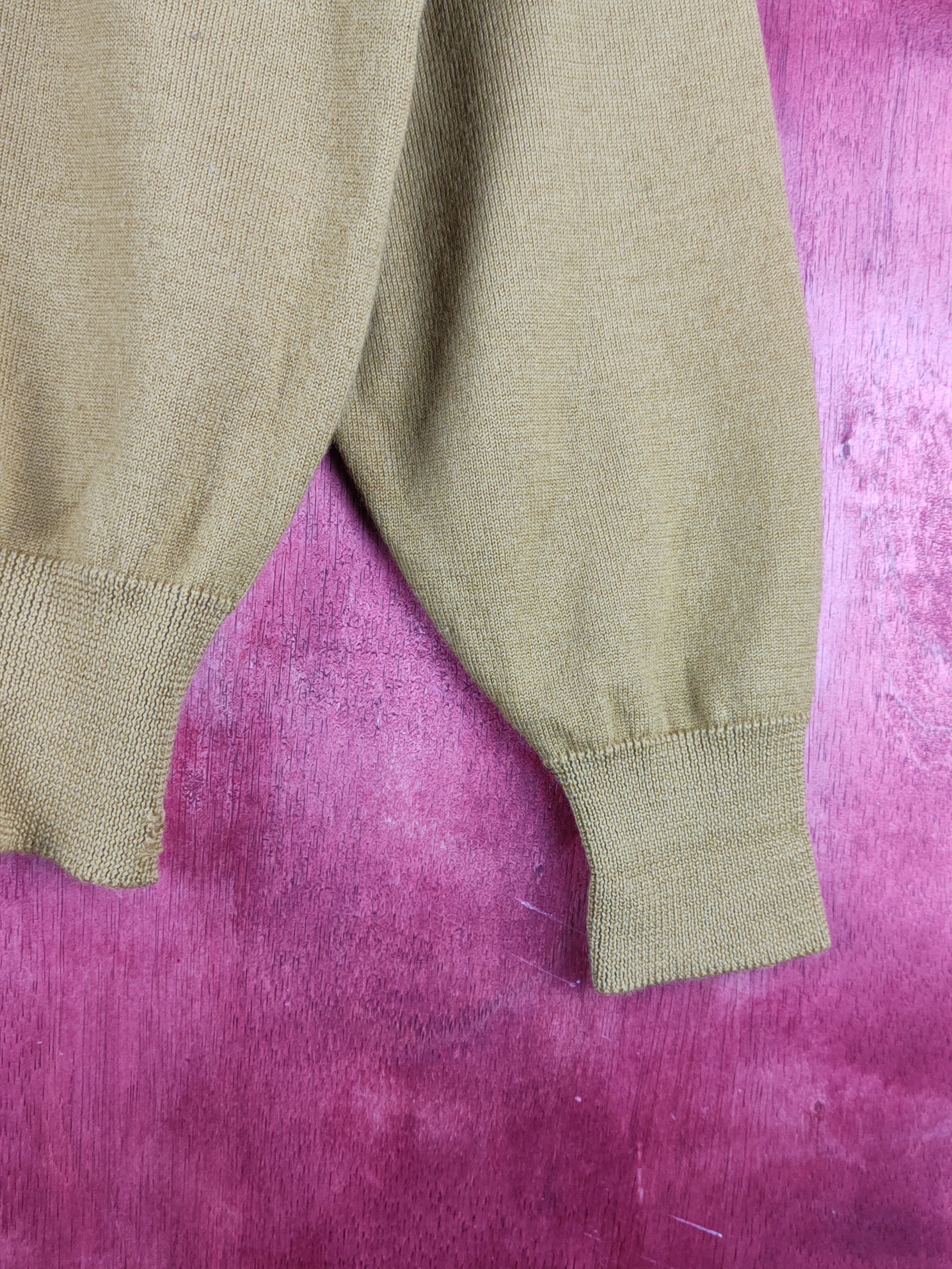 Mr. Junko DL Mr.Junko Koshino Mustard Knitwear Sweatshirt #S1522 Size US M / EU 48-50 / 2 - 9 Thumbnail