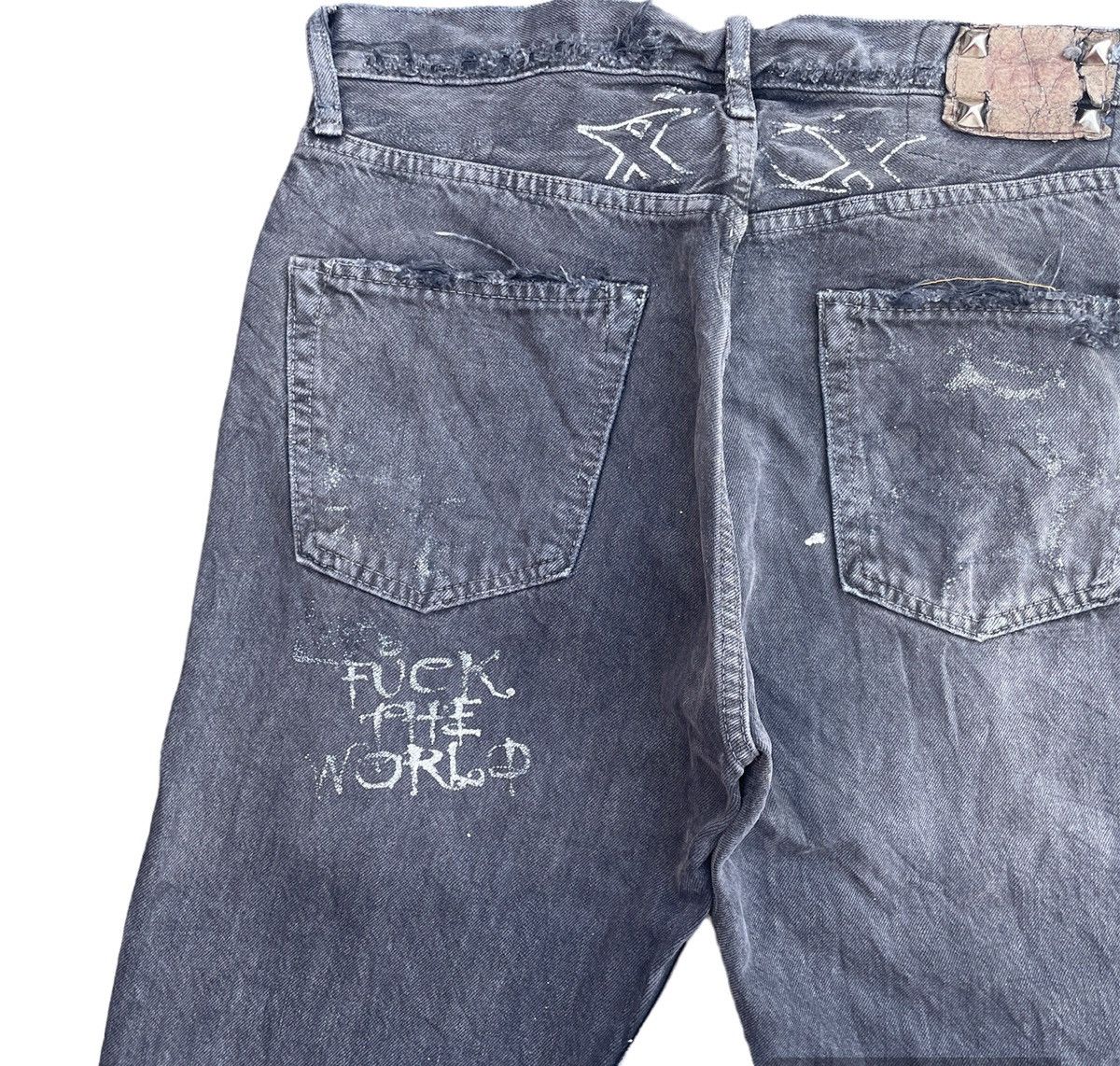 OMNIGOD Vintage Omnigod Japan Anarchy Punk Denim Size US 32 / EU 48 - 10 Thumbnail