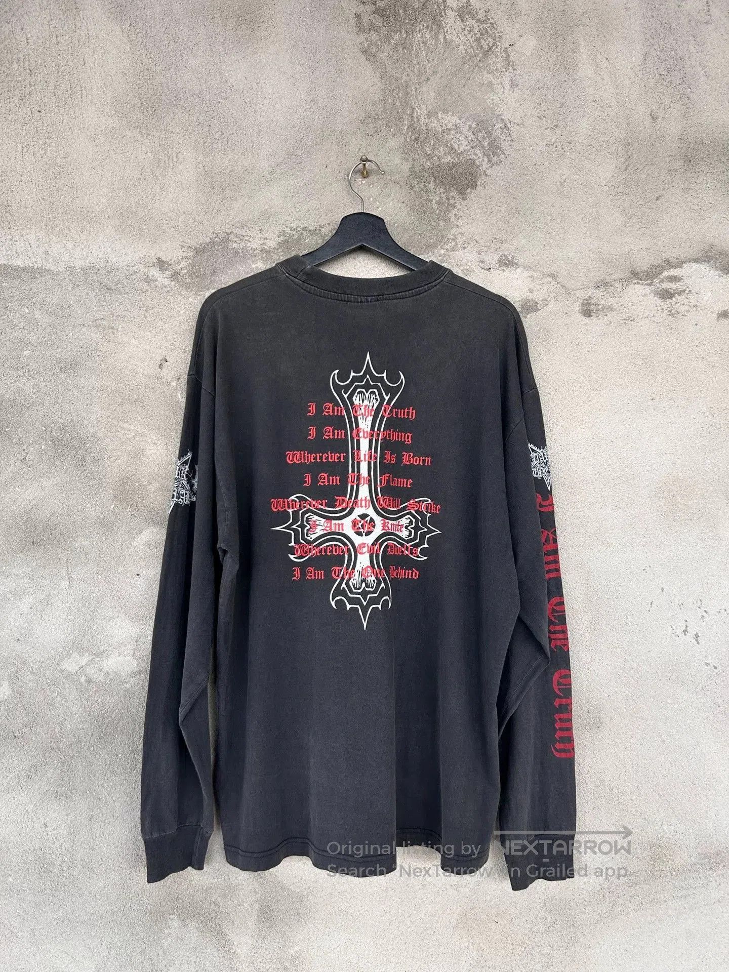 Vintage Vintage 90s Dark Funeral Long Sleeve Tee. Size US M / EU 48-50 / 2 - 3 Thumbnail