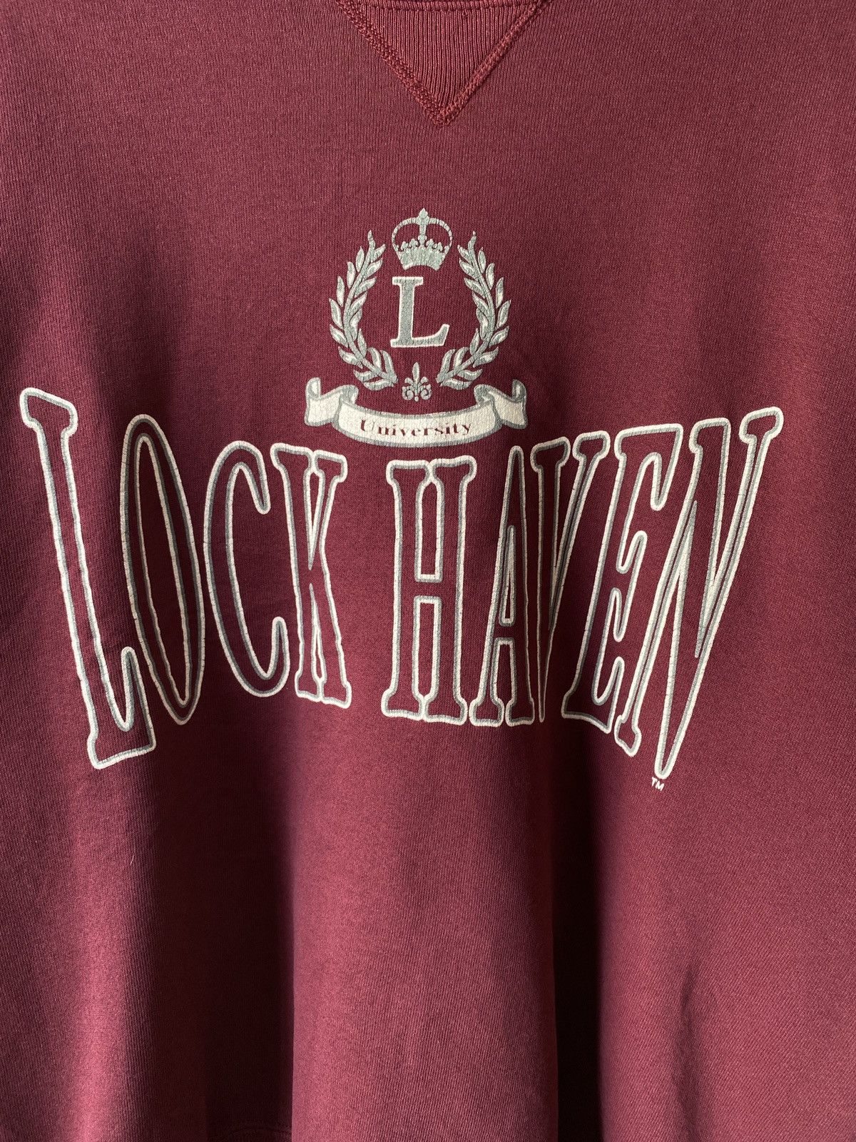 Russell Athletic × Vintage 1990s - Lock Haven University Sweatshirt Size US L / EU 52-54 / 3 - 5 Thumbnail