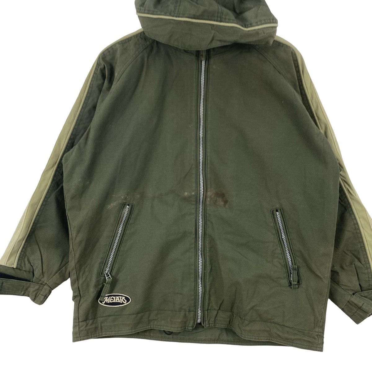Ellesse Vintage ELLESSE Hooded Jacket Olive Full Zip Fleece Size US S / EU 44-46 / 1 - 5 Thumbnail