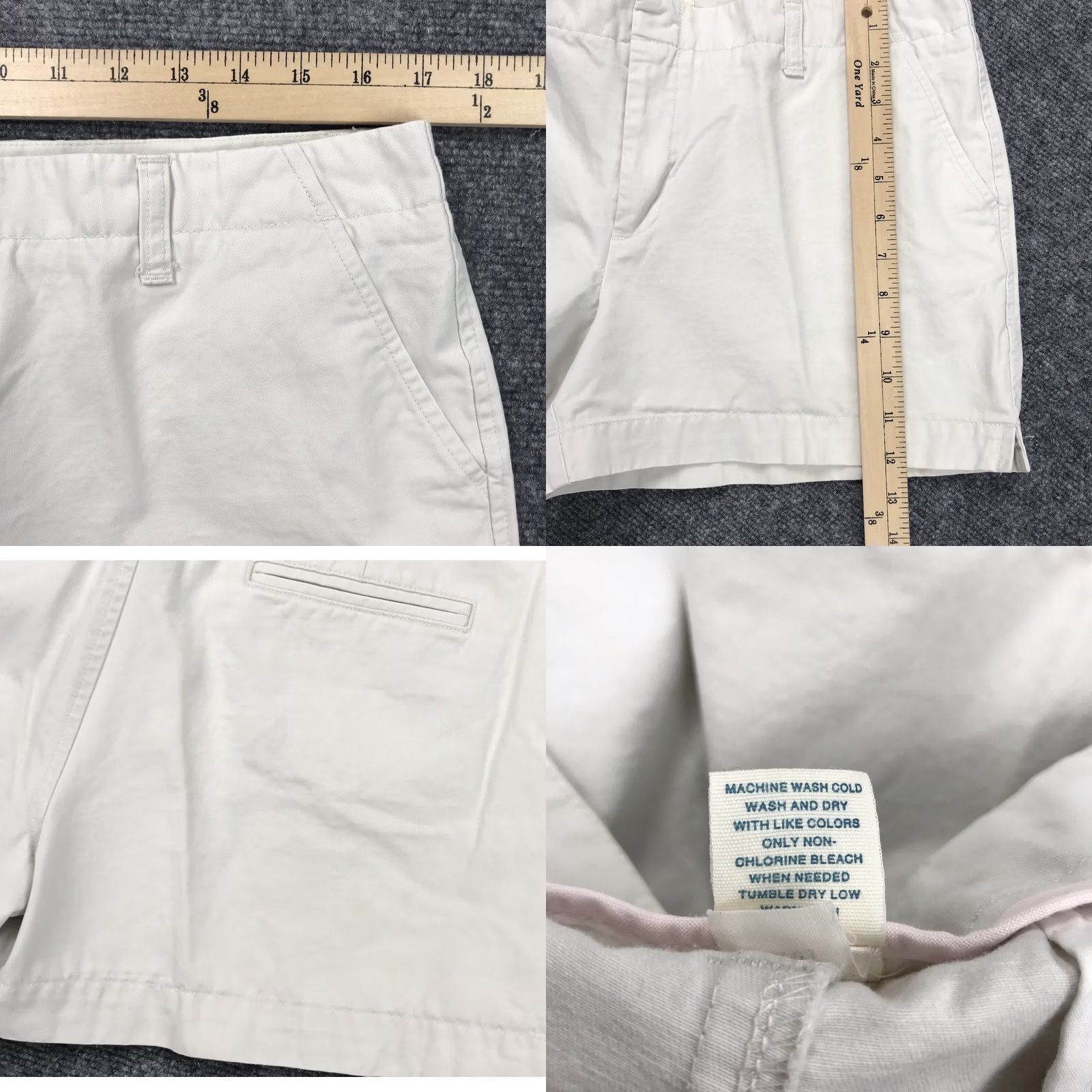 Old Navy Old Navy Casual Beige Khaki Chino Shorts Women’s Size 12 Pockets 100% Cotton Size 34" / US 12 / IT 48 - 8 Thumbnail