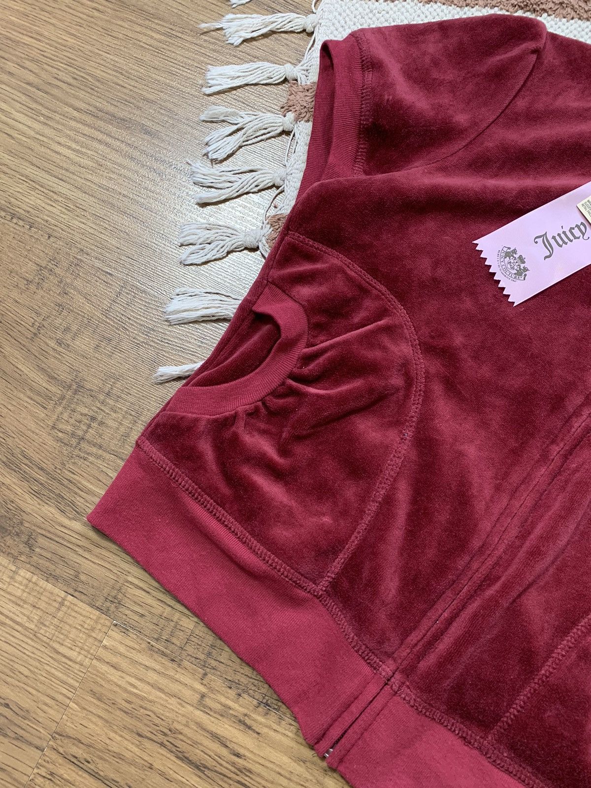 Vintage VINTAGE JUICY COUTURE VELOUR ZIP UP HOODIE Size XL / US 12-14 / IT 48-50 - 8 Thumbnail
