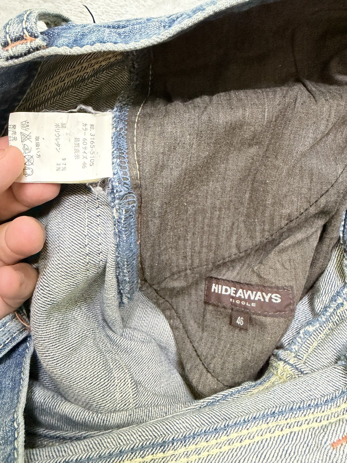 HIDEAWAYS Hideaways Nicole Mud Wash Zipper Straight Cut Jeans Size US 32 / EU 48 - 16 Thumbnail