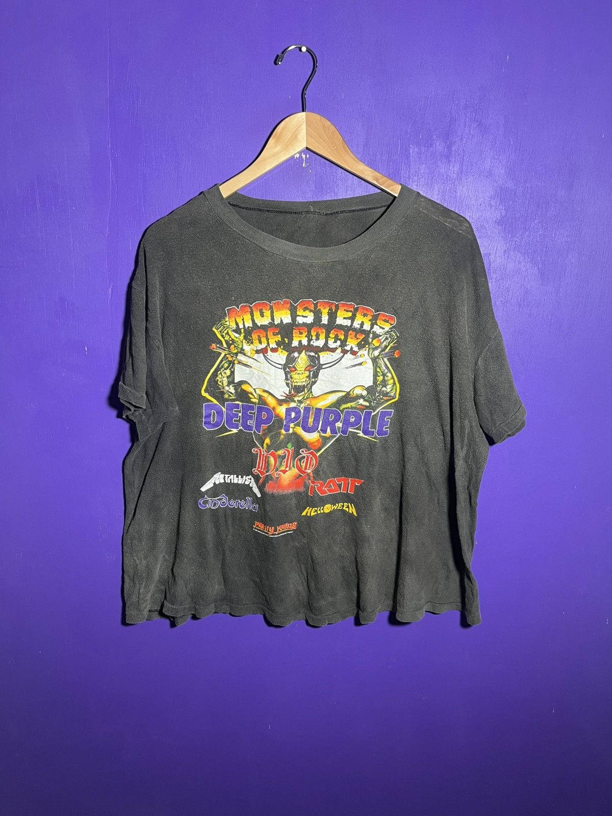 Band Tees × Vintage Vintage 1987 Monsters of rock USA/Euro concert t-shirt Size US L / EU 52-54 / 3 - 1 Thumbnail