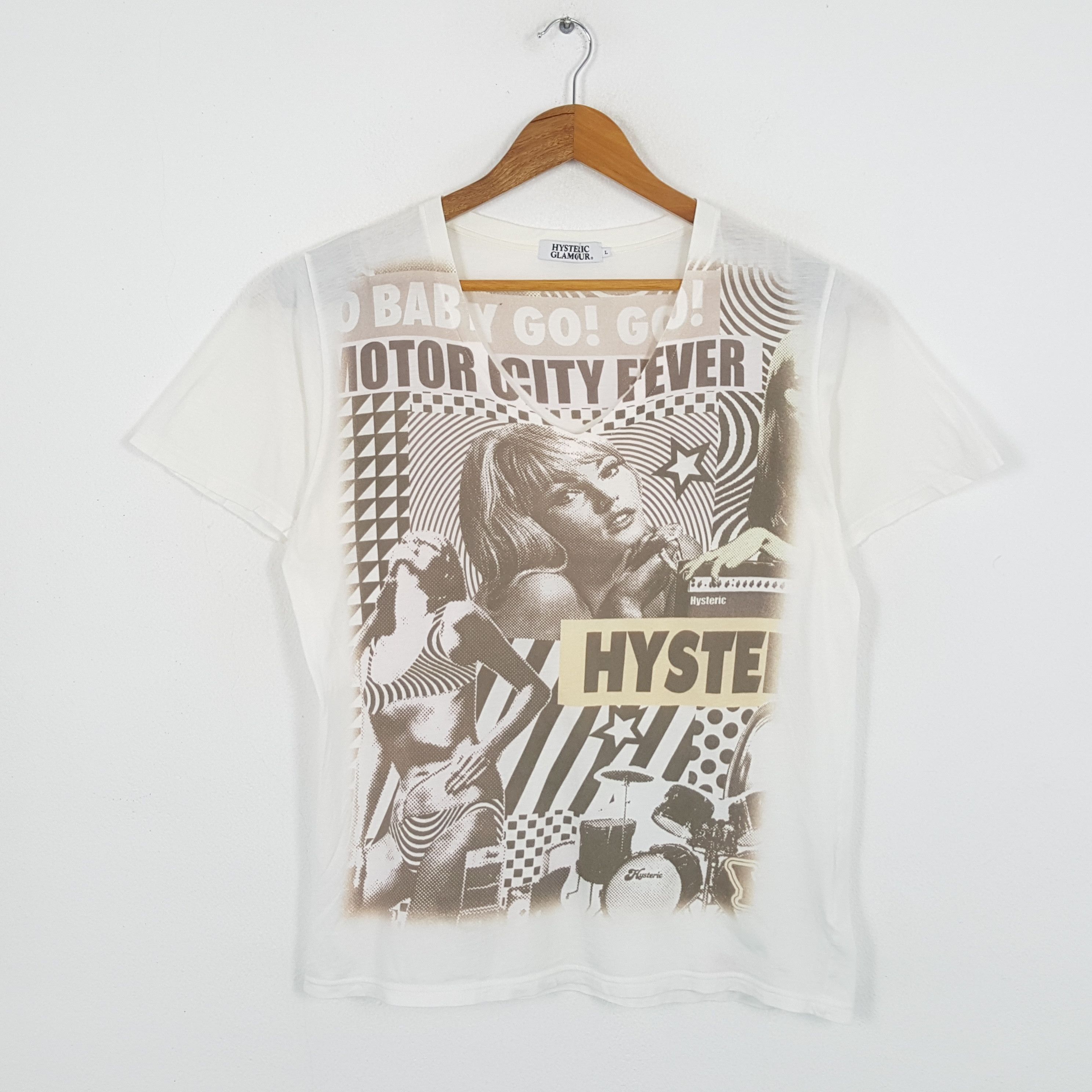 Hysteric Glamour × Japanese Brand × Vintage Vintage HYSTERIC GLAMOUR Japanese Fashion Brand T-Shirts Size US L / EU 52-54 / 3 - 1 Thumbnail