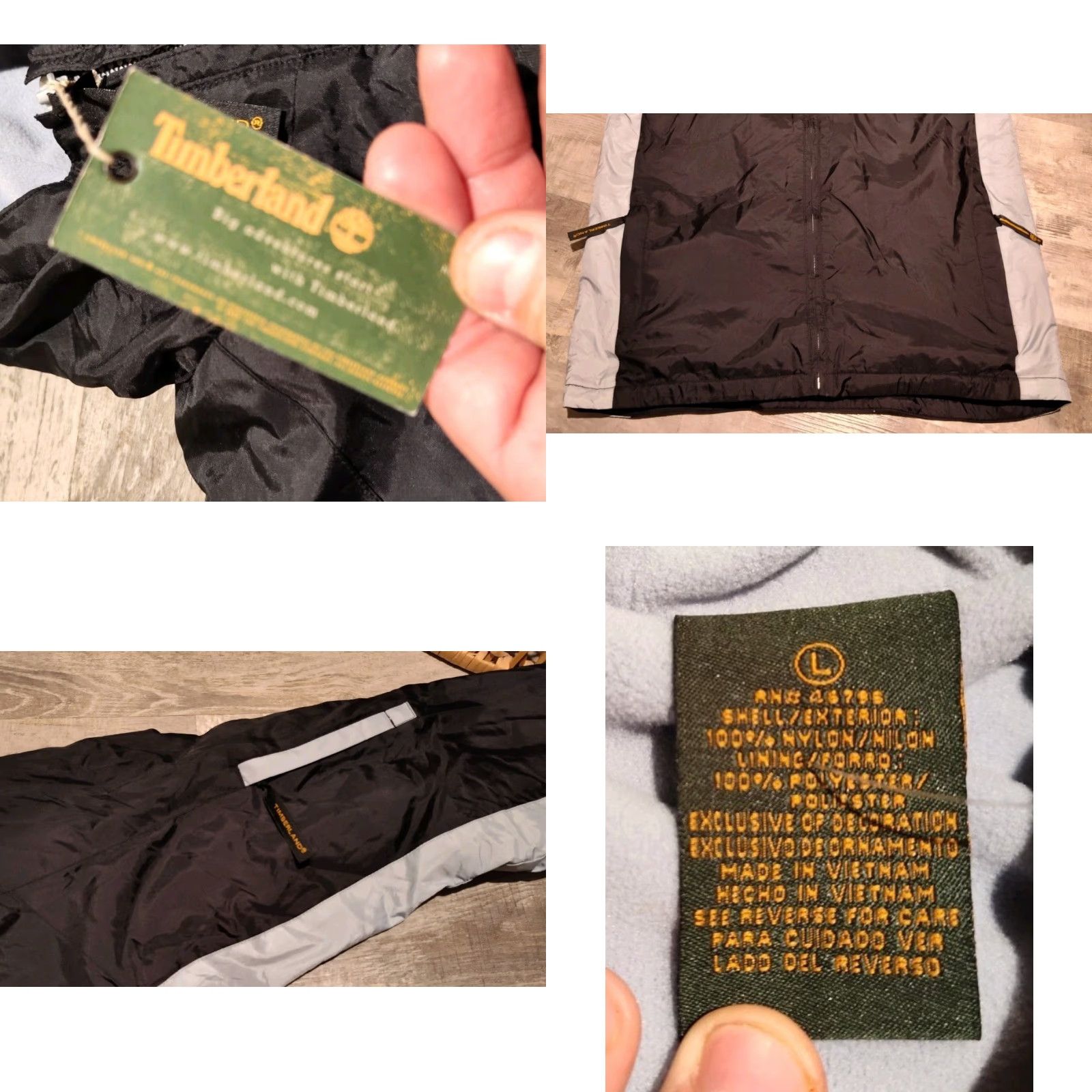 Timberland Timberland Weathergear Full Zip Hooded Jacket L Nylon Waterproof Black Parka Casual Winter Men L Size US L / EU 52-54 / 3 - 8 Thumbnail