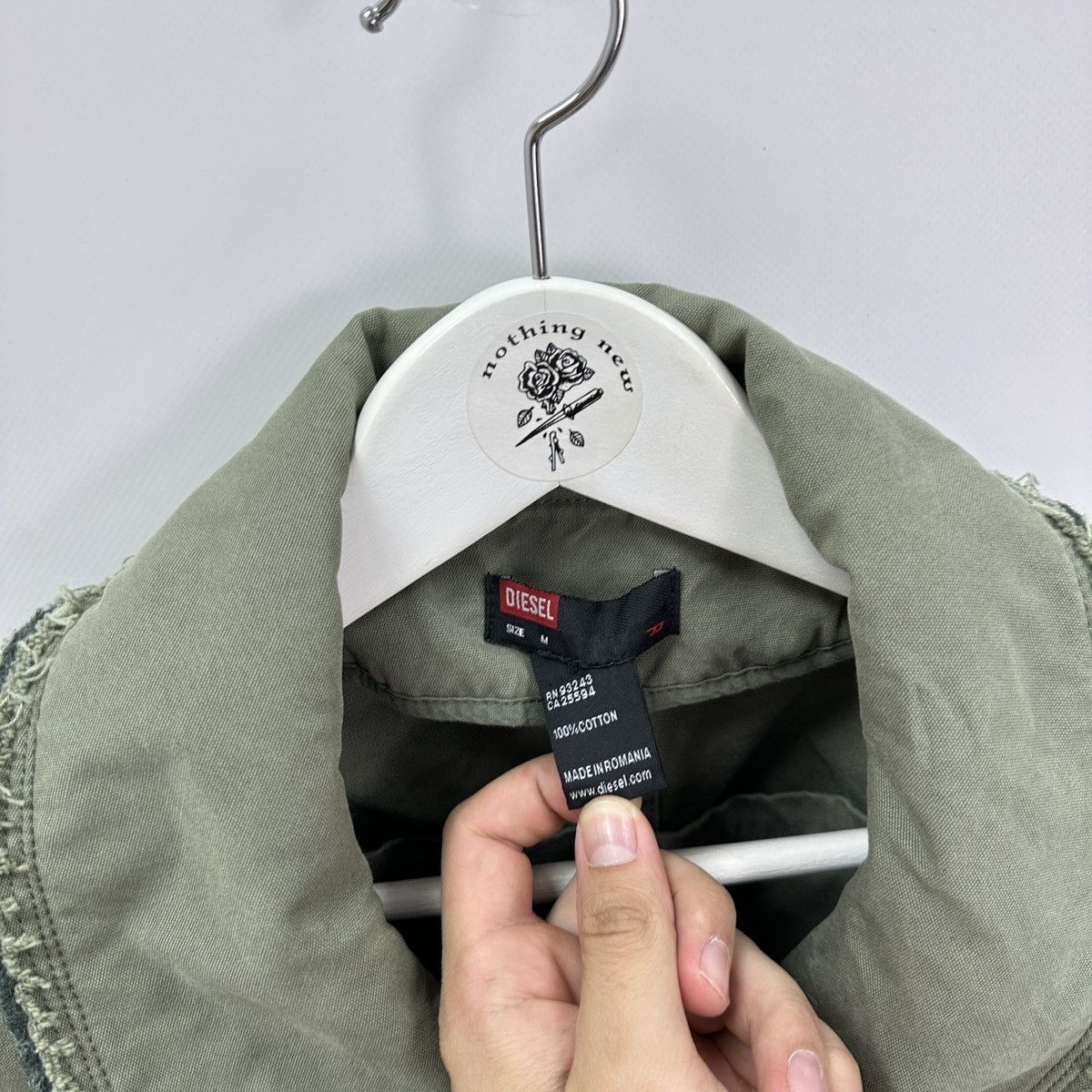 Diesel Vintage 00s Diesel Avant Garde denim jacket rare design y2k Size US M / EU 48-50 / 2 - 6 Thumbnail