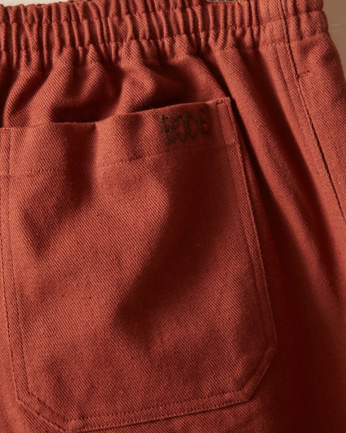 Bode Twill Rugby Short - Cinnamon size S/M Size US 30 / EU 46 - 2 Thumbnail