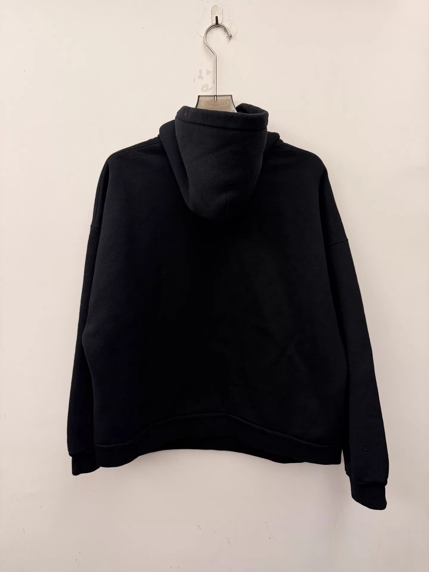 Balenciaga Balenciaga SS22 Fleece Drawstring Hoodie Men's Black Logo Size US S / EU 44-46 / 1 - 2 Thumbnail