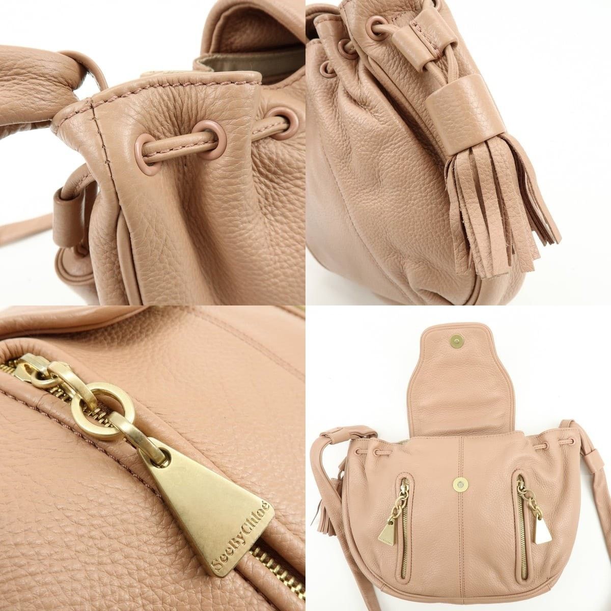 Chloe Chloe See By Chloe Calfskin Crossbody Bag Pink Size ONE SIZE - 6 Thumbnail