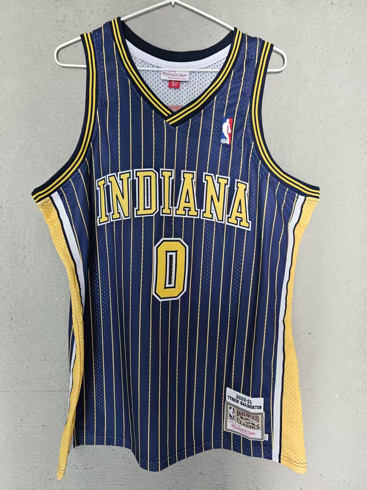 NBA Indiana Pacers #0 Tyrese Haliburton Jersey Double Stitched Size US M / EU 48-50 / 2 - 2 Thumbnail