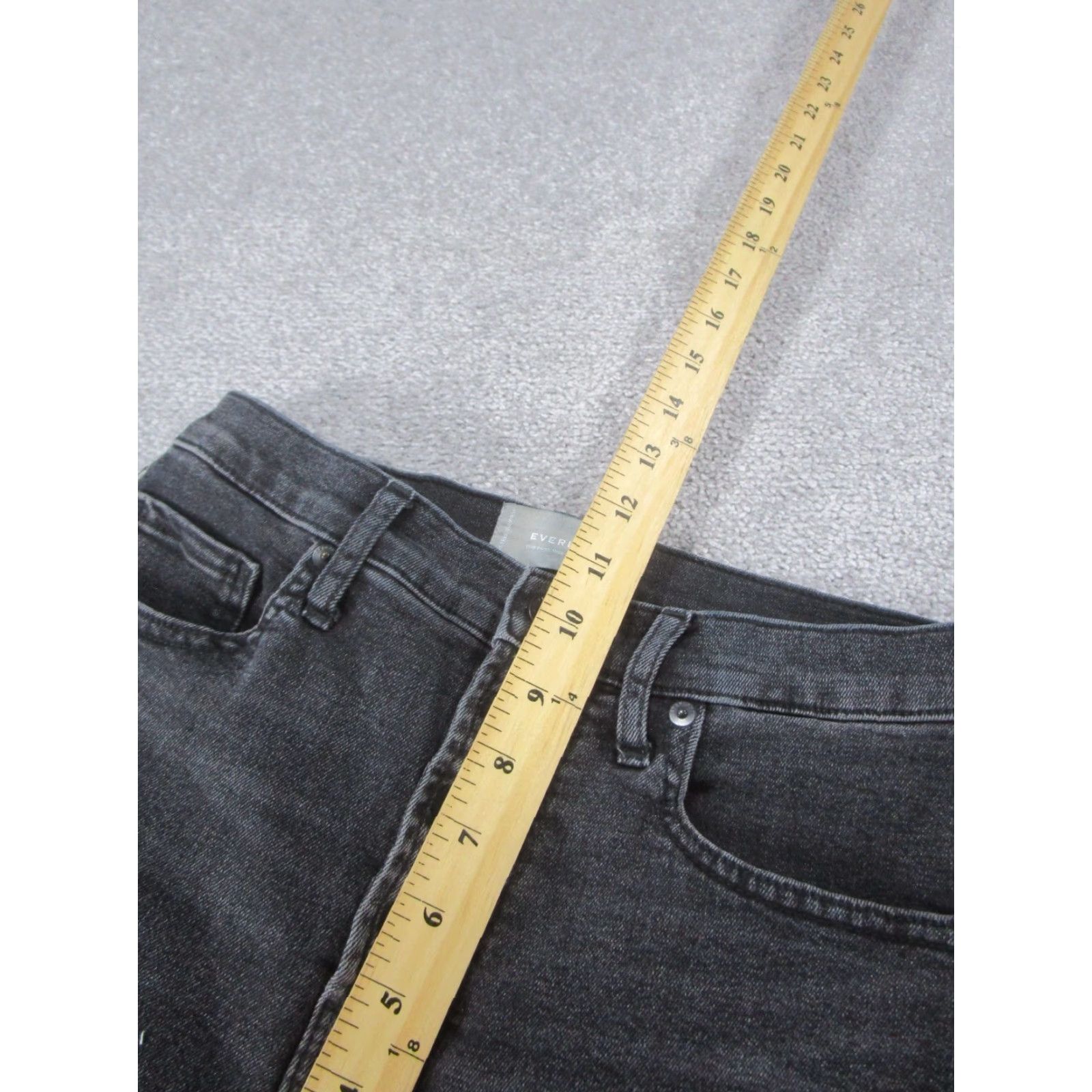 Everlane VINTAGE Everlane Womens Jeans Skinny High Rise Ankle Dark Gray Denim 28 Womens Size 28" / US 6 / IT 42 - 6 Thumbnail