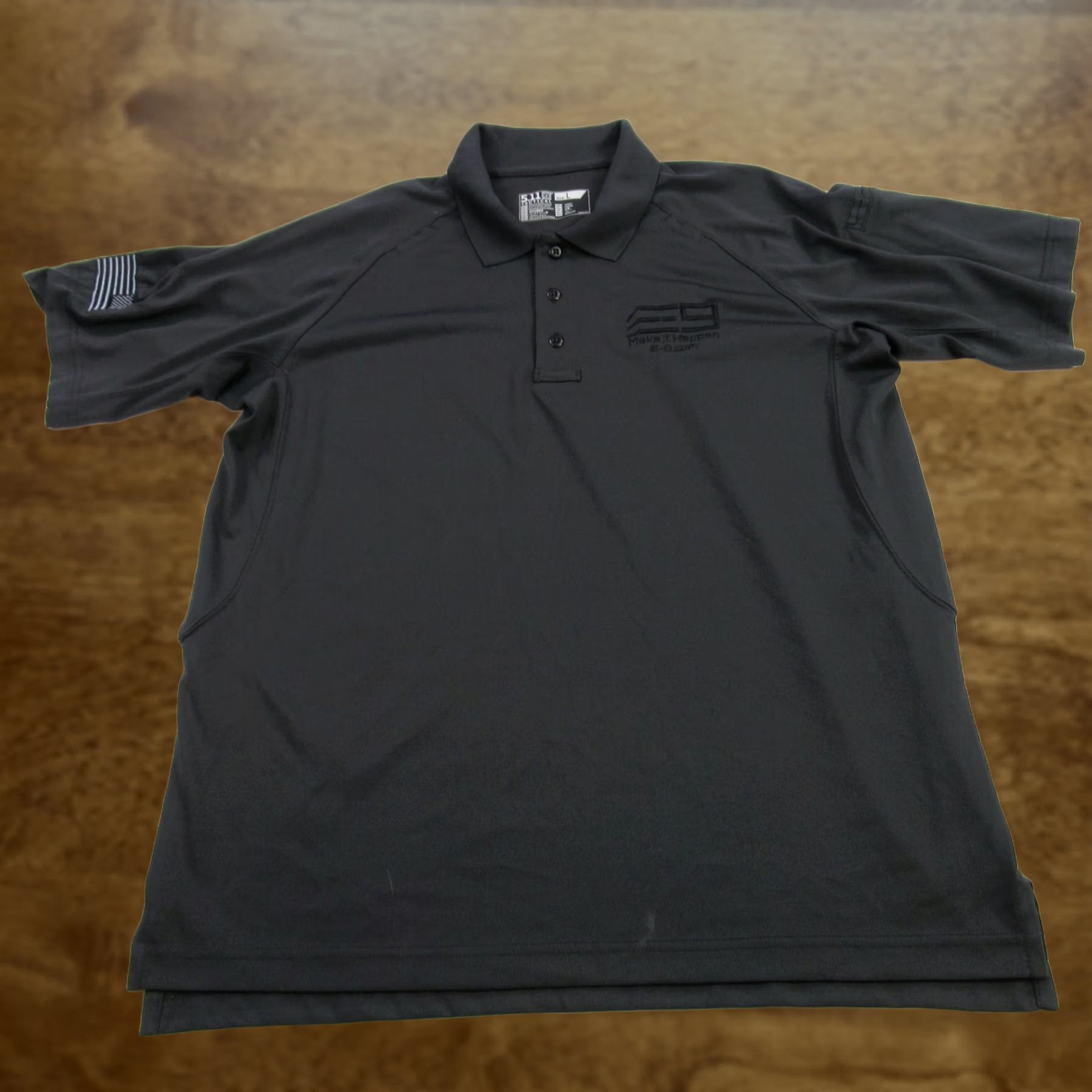 Vintage 5.11 Shirt Mens Large Short Sleeve Black Polo Rugby Golf E9 Logo Casual Polo Shirt Size US L / EU 52-54 / 3 - 1 Thumbnail