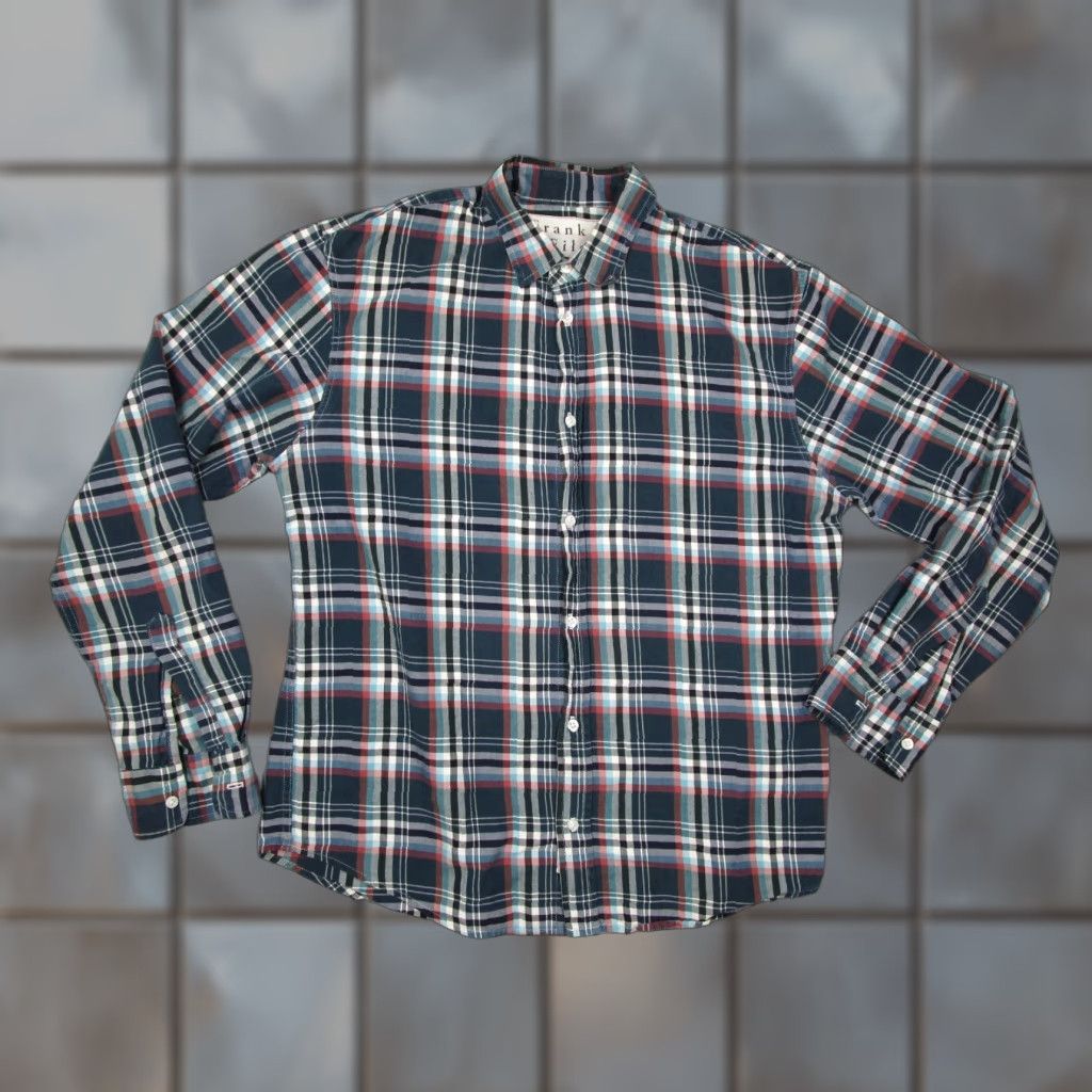 Frank & Eileen Frank & Eileen Button-Up Shirt Women Small Blue Check Twill Long Sleeve Casual Travel Size S / US 4 / IT 40 - 1 Thumbnail