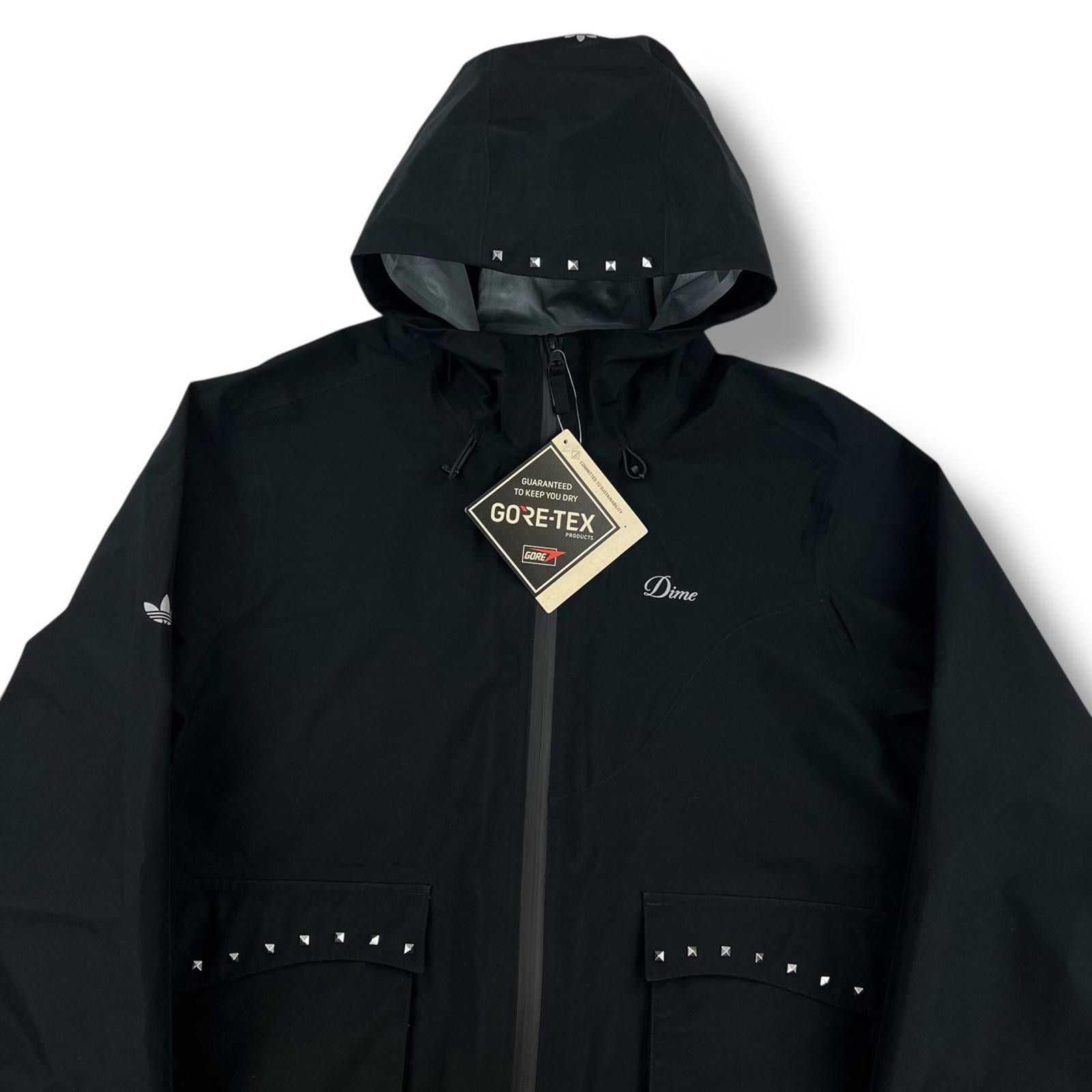 Adidas Adidas x Dime Studded Gore-Tex Black Jacket Size US XL / EU 56 / 4 - 1 Thumbnail