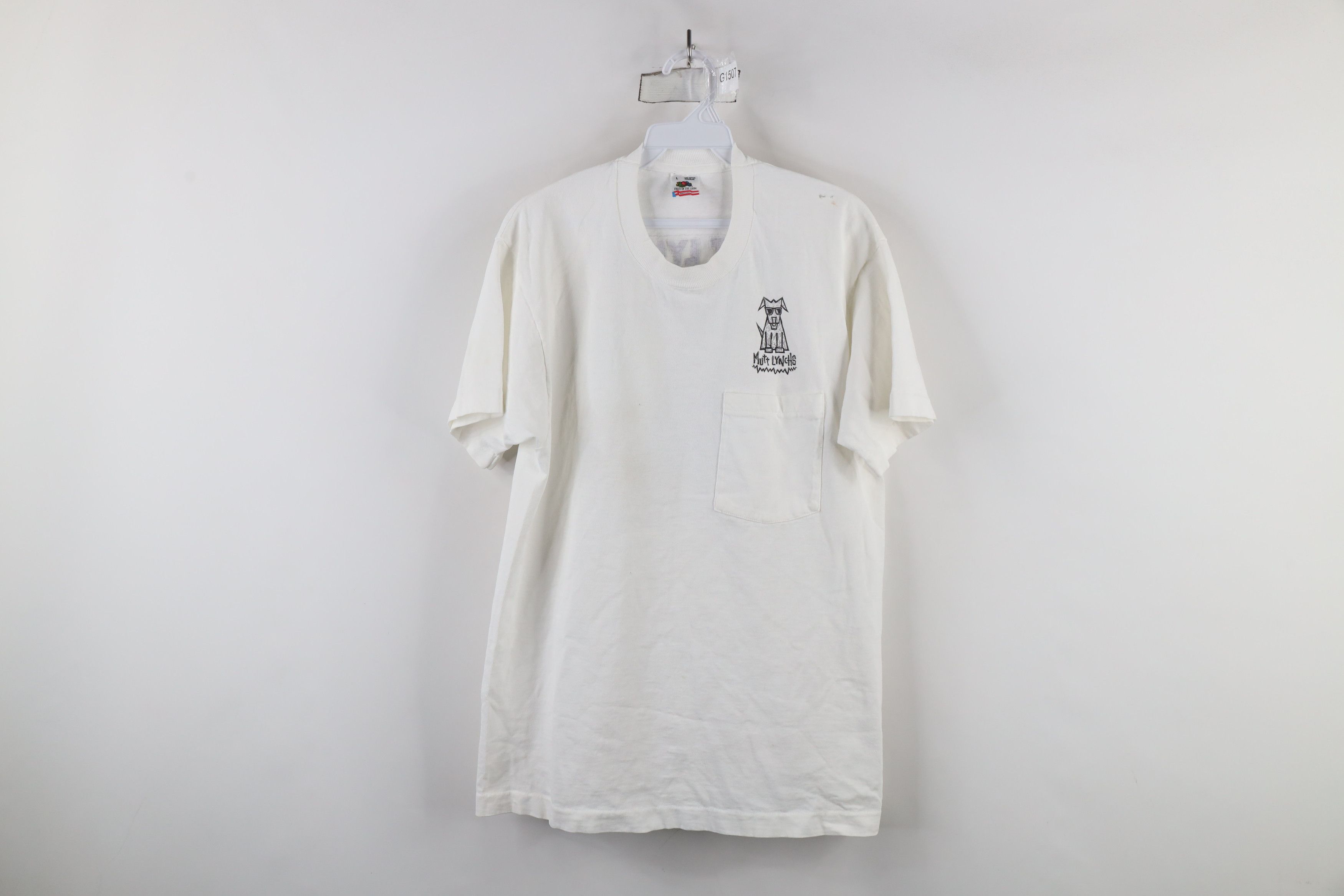 Vintage Vintage 90s Streetwear Lynchs Newport Beach Dog T-Shirt USA Size US L / EU 52-54 / 3 - 1 Thumbnail