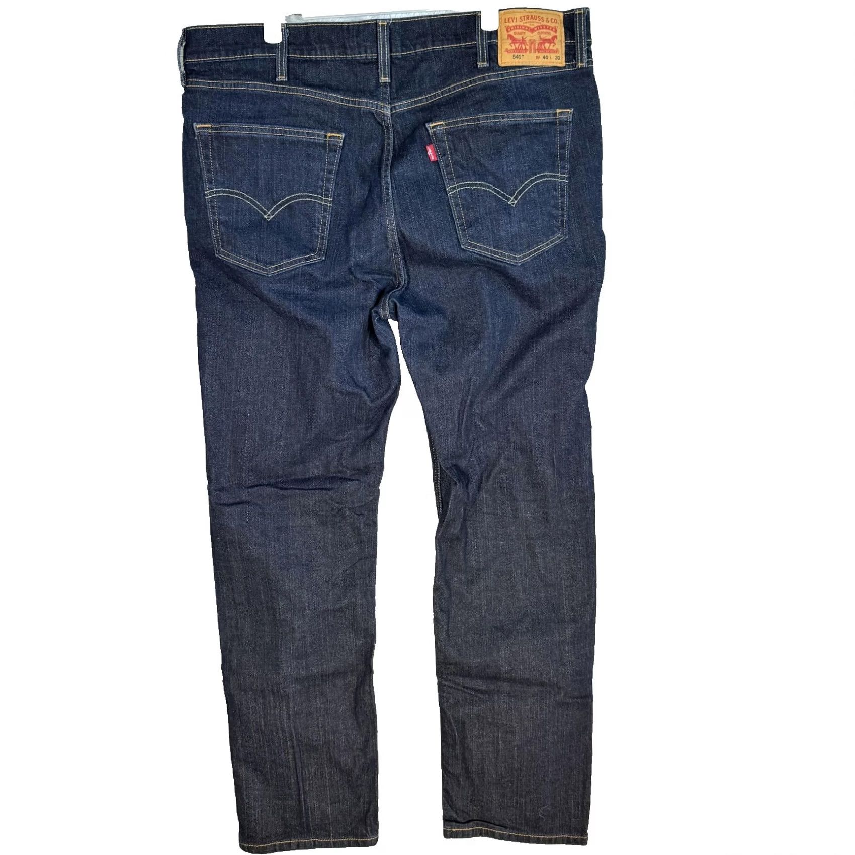 Levi's VINTAGE Levis 541 Jeans Mens 40x32 Blue Dark Wash Athletic Fit Tapered Stretch Denim Size US 40 / EU 56 - 2 Thumbnail