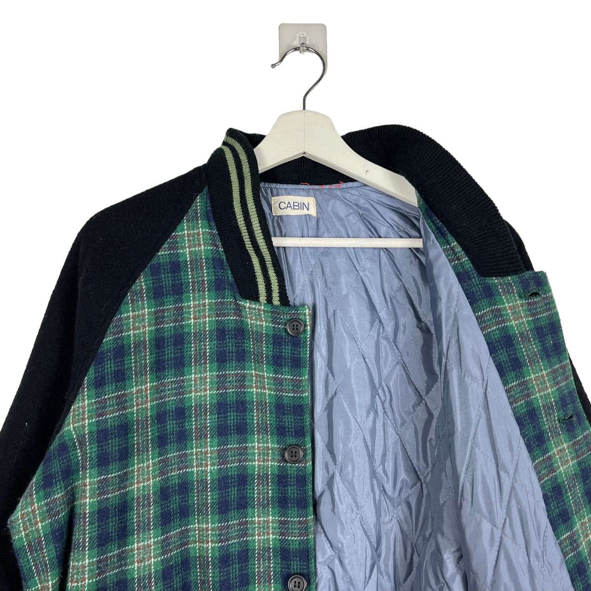 Japanese Brand 🔥 CABIN TARTAN PLAID BOMBER JACKET Size US L / EU 52-54 / 3 - 10 Thumbnail