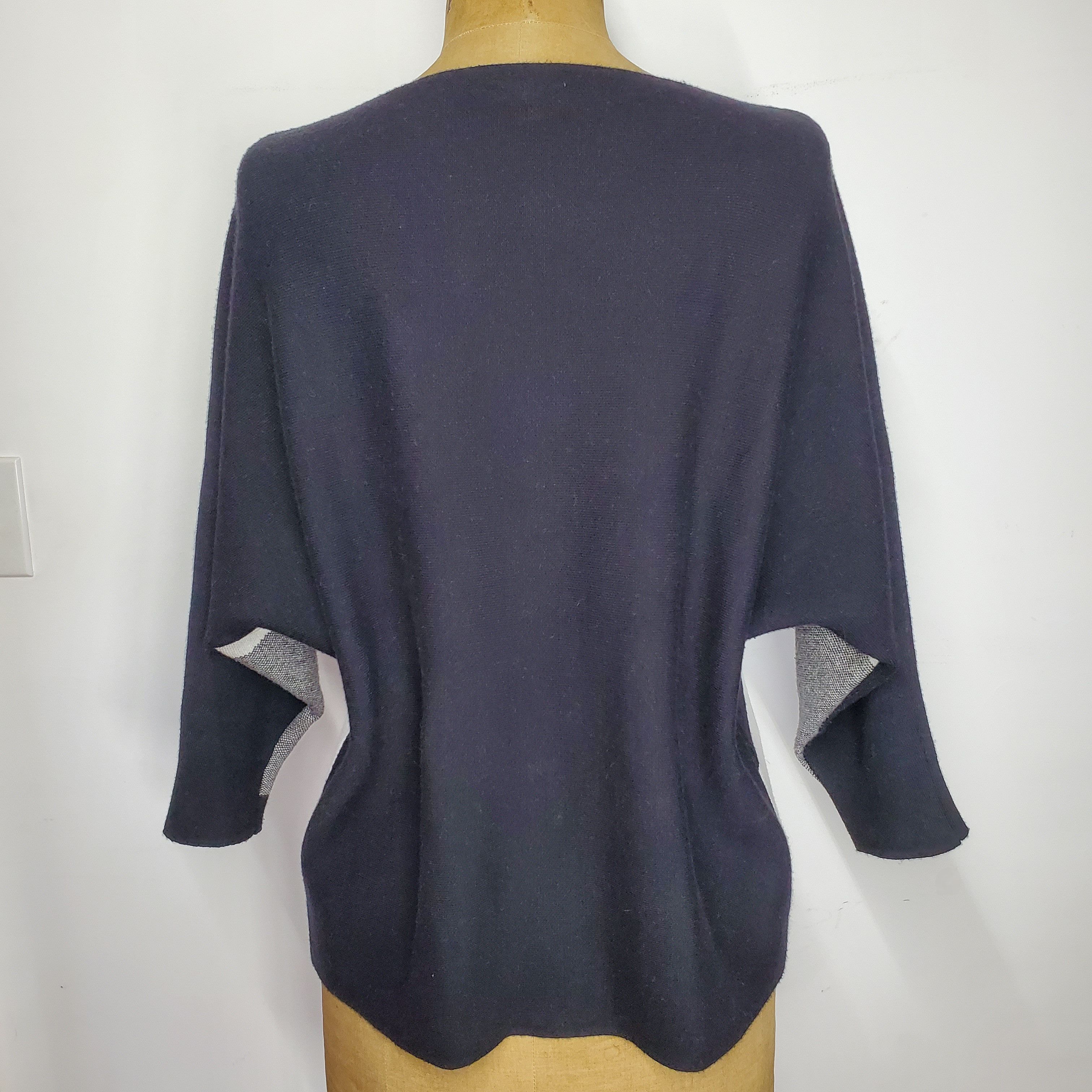 Other Sioni Size L Sweater Abstract Black White Heaveweight Size L / US 10 / IT 46 - 3 Thumbnail