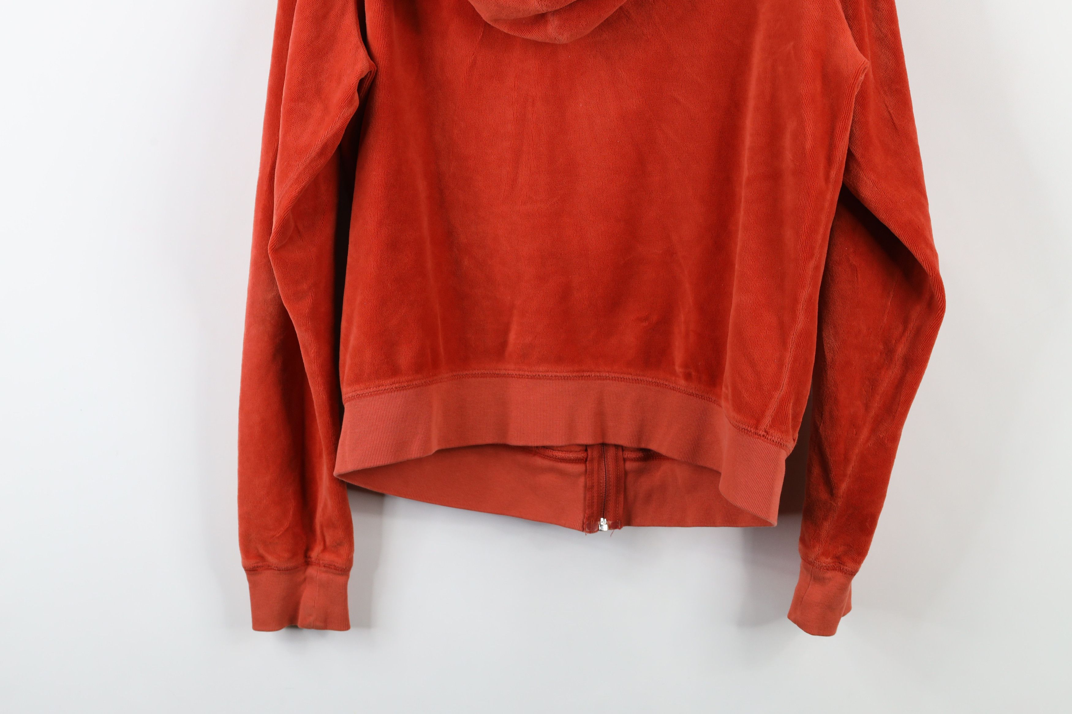 Vintage Vintage 90s Y2K Juicy Couture Velour Full Zip Hoodie Orange Size XL / US 12-14 / IT 48-50 - 15 Thumbnail