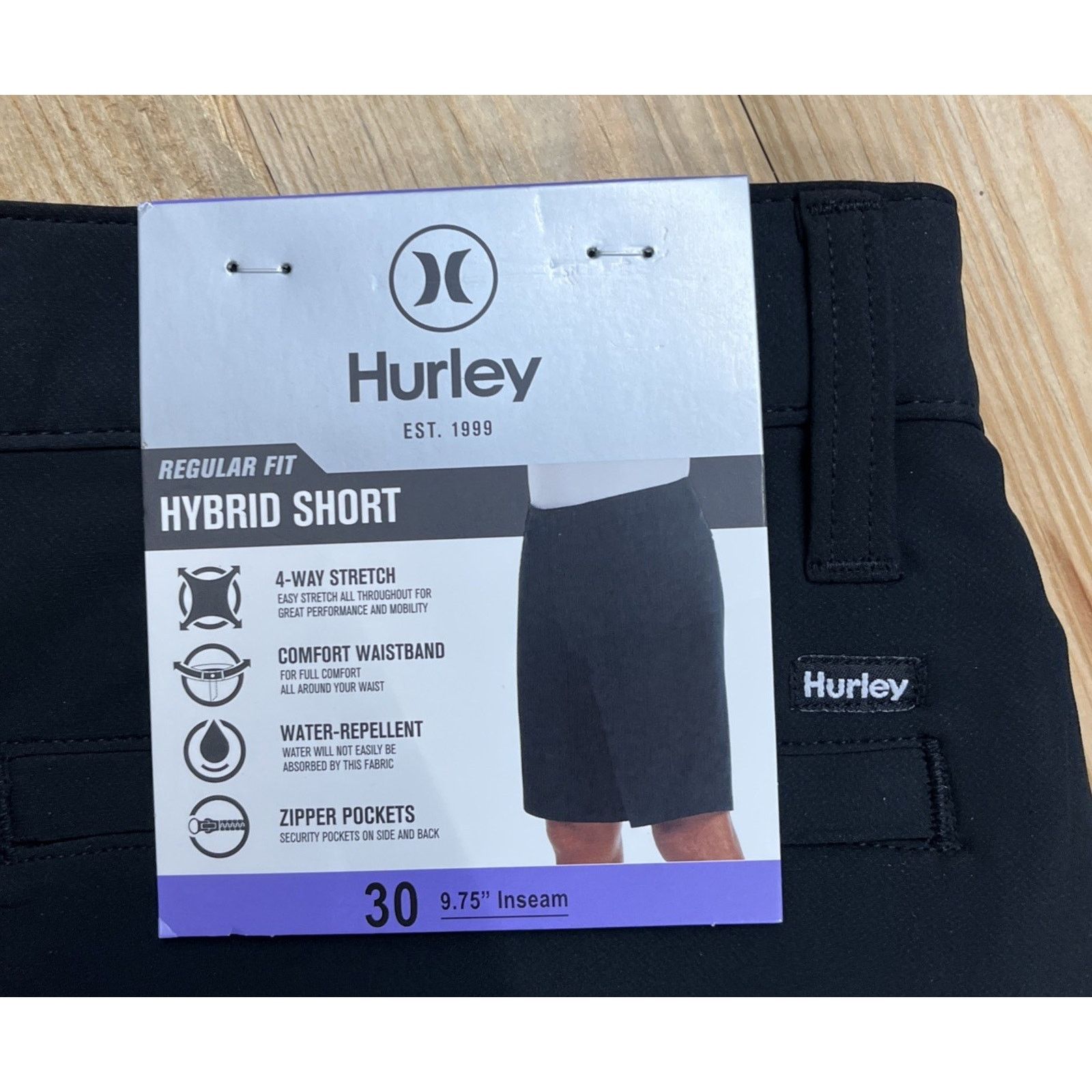Hurley NWT Hurley Exist Hybrid Walk shorts Size 30 Men’s Black Size US 30 / EU 46 - 4 Thumbnail