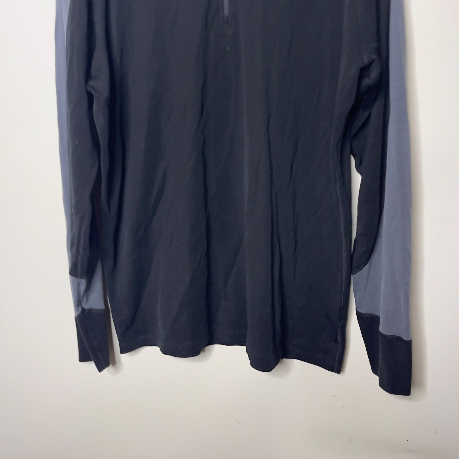 Ibex Ibex black grey long sleeve half zip merino wool pullover Size US XL / EU 56 / 4 - 6 Thumbnail