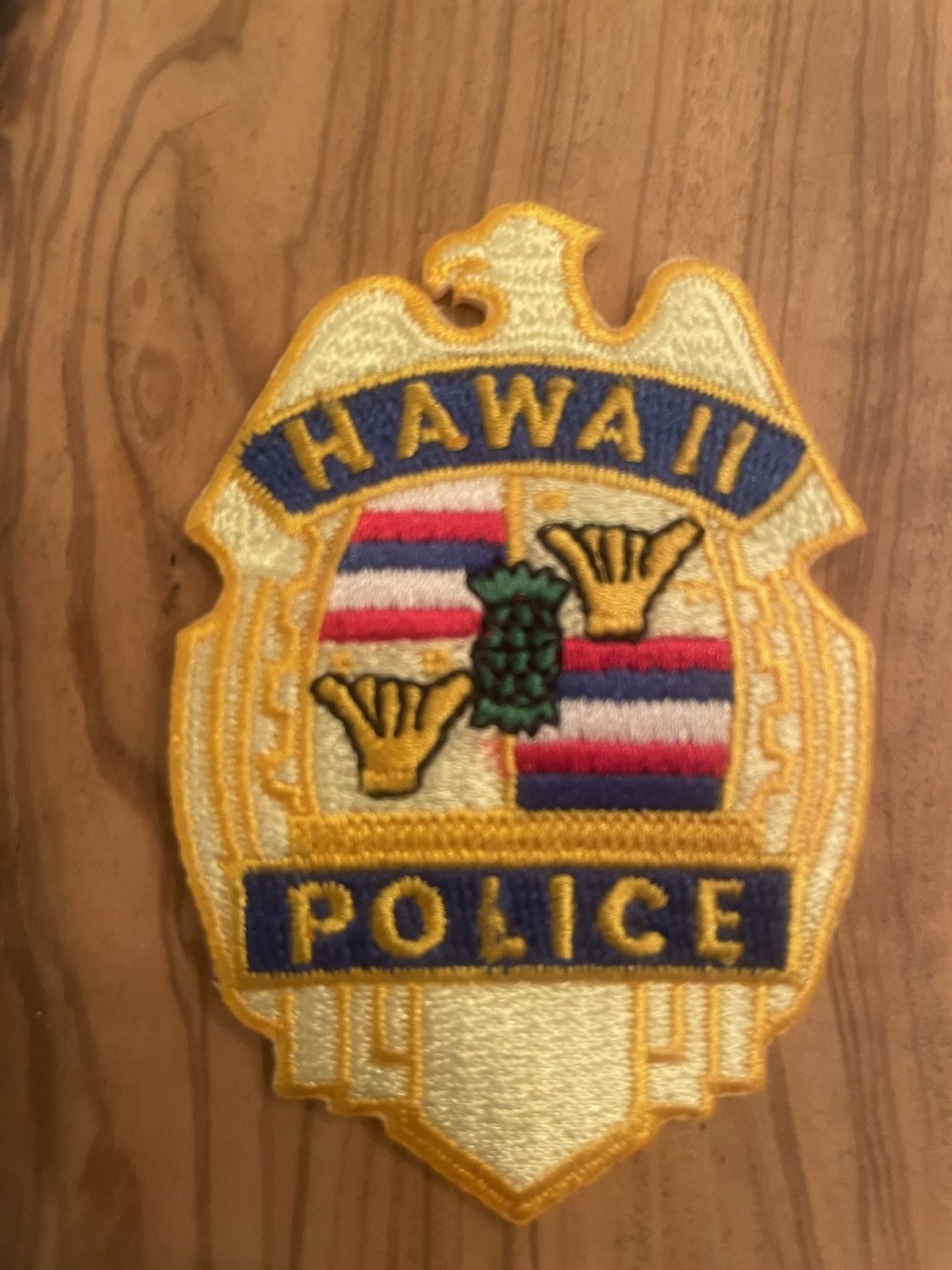 Other Vintage 90s Hawaii Police Badge Iron SewOn Embroidered Patch Size ONE SIZE - 2 Thumbnail