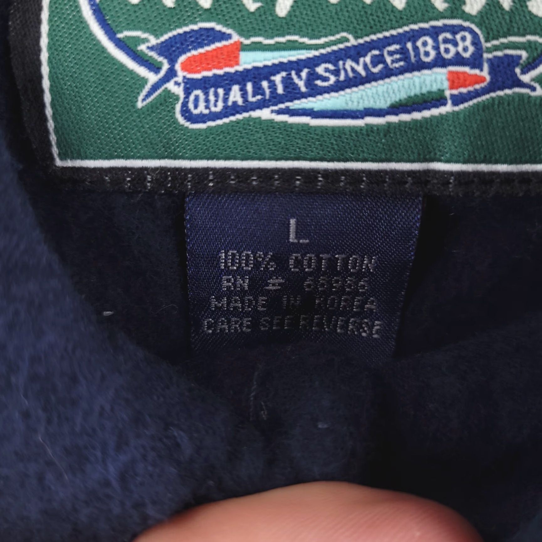 Vintage A&N Shirt Mens Large Flannel Navy Blue Chamois Cloth Long Sleeve Button Up Shirt Mens L Blue Flannel Button-Up Size US L / EU 52-54 / 3 - 3 Thumbnail