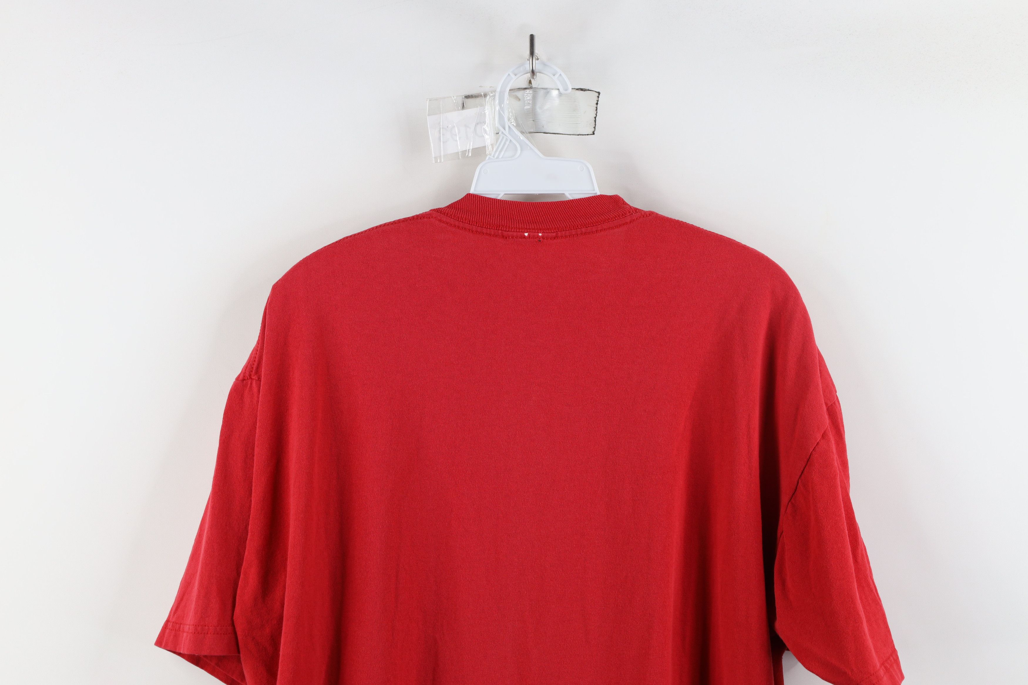 Vintage Vintage 90s Y2K Streetwear Smokey Joes BBQ Pig T-Shirt Red Size US L / EU 52-54 / 3 - 13 Thumbnail
