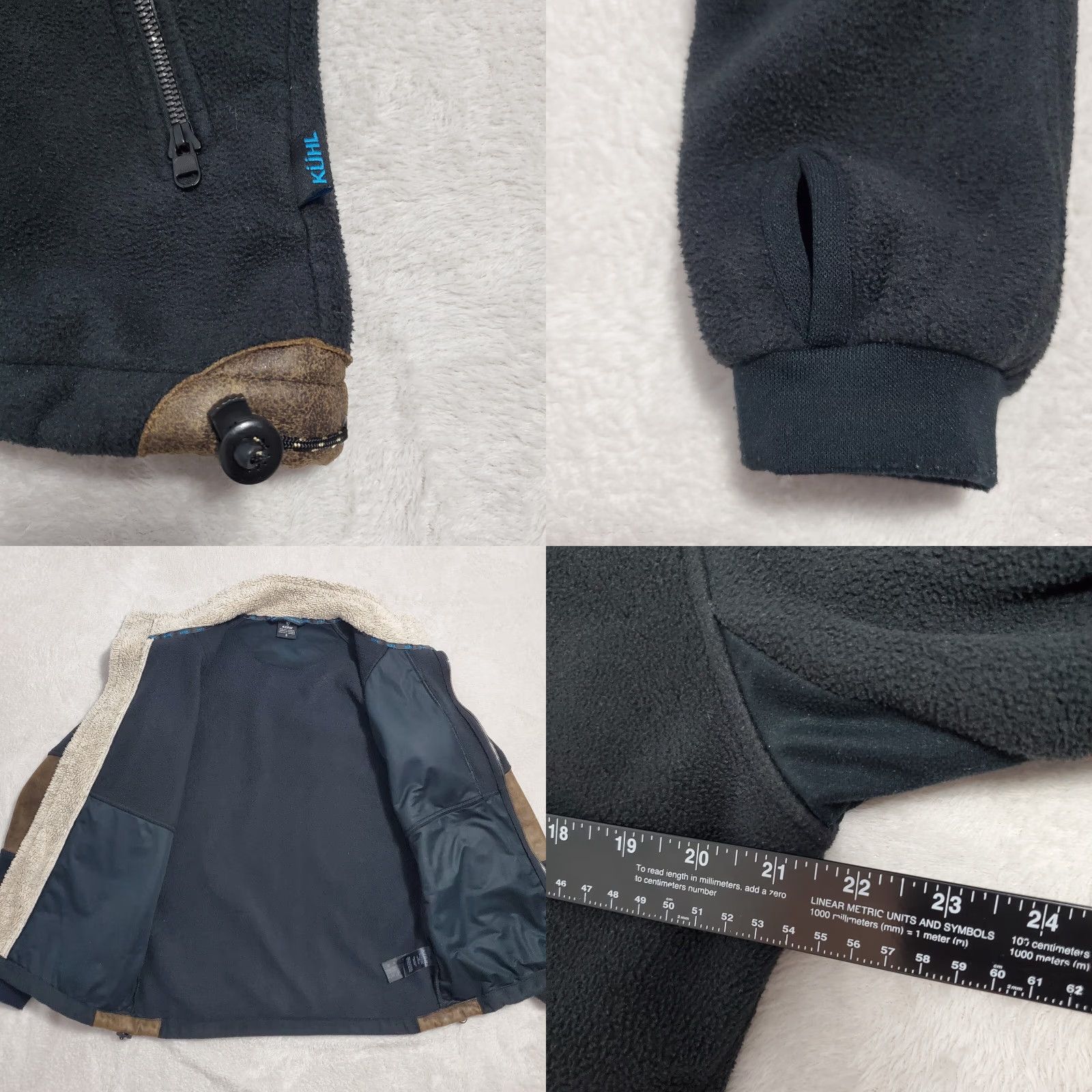 Vintage Kuhl Jacket Men S Alpenwurx Brown Black Fleece Full Zip Elbow Patches Outdoor Size US S / EU 44-46 / 1 - 9 Thumbnail