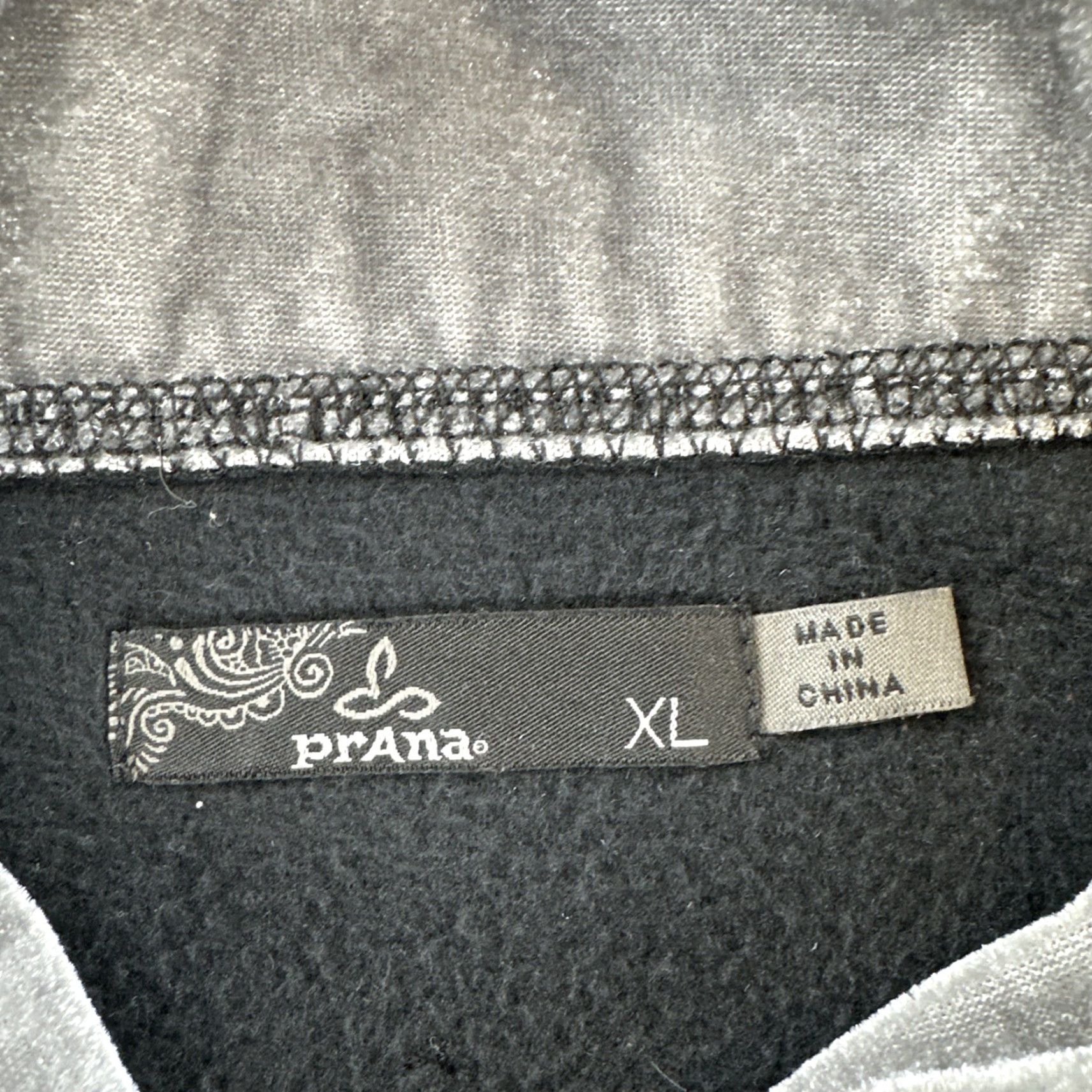 Prana VINTAGE PrAna Women’s Size XL Black Pullover Fleece Lightweight Packable Layer Hiking Size XL / US 12-14 / IT 48-50 - 7 Thumbnail