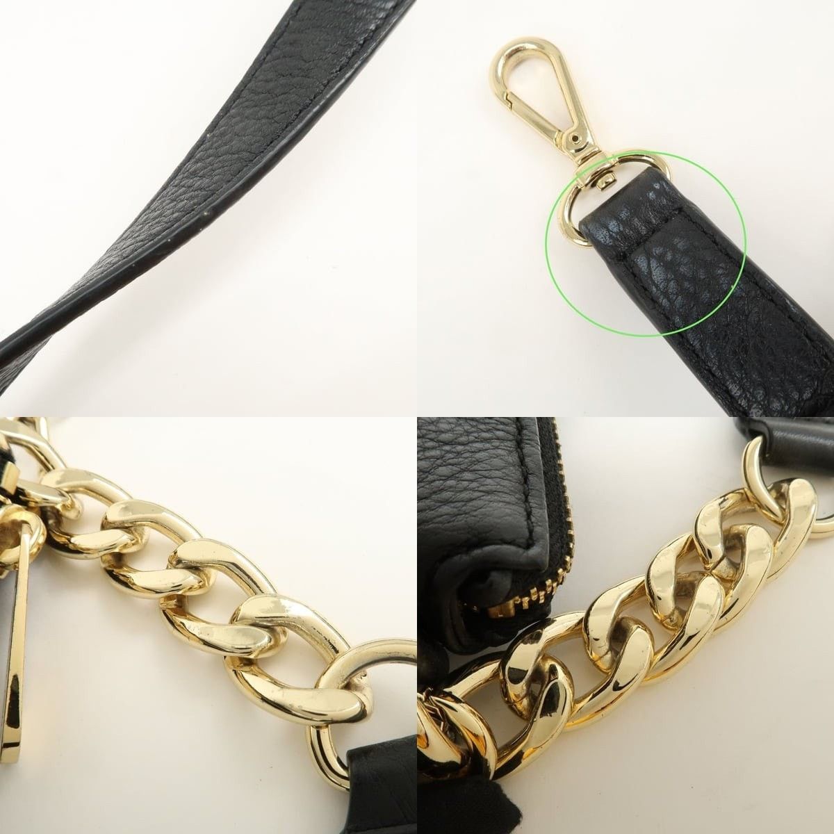 Michael Kors Michael Kors Leather Shoulder Bag Black Size ONE SIZE - 4 Thumbnail
