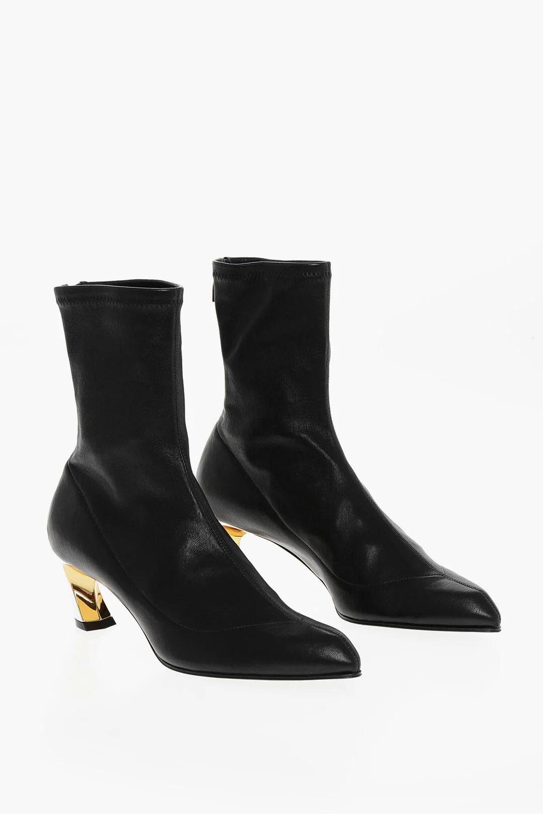 Alexander McQueen og1mm0426 Leather Ankle Boots in Black Size US 10 / IT 40 - 3 Thumbnail